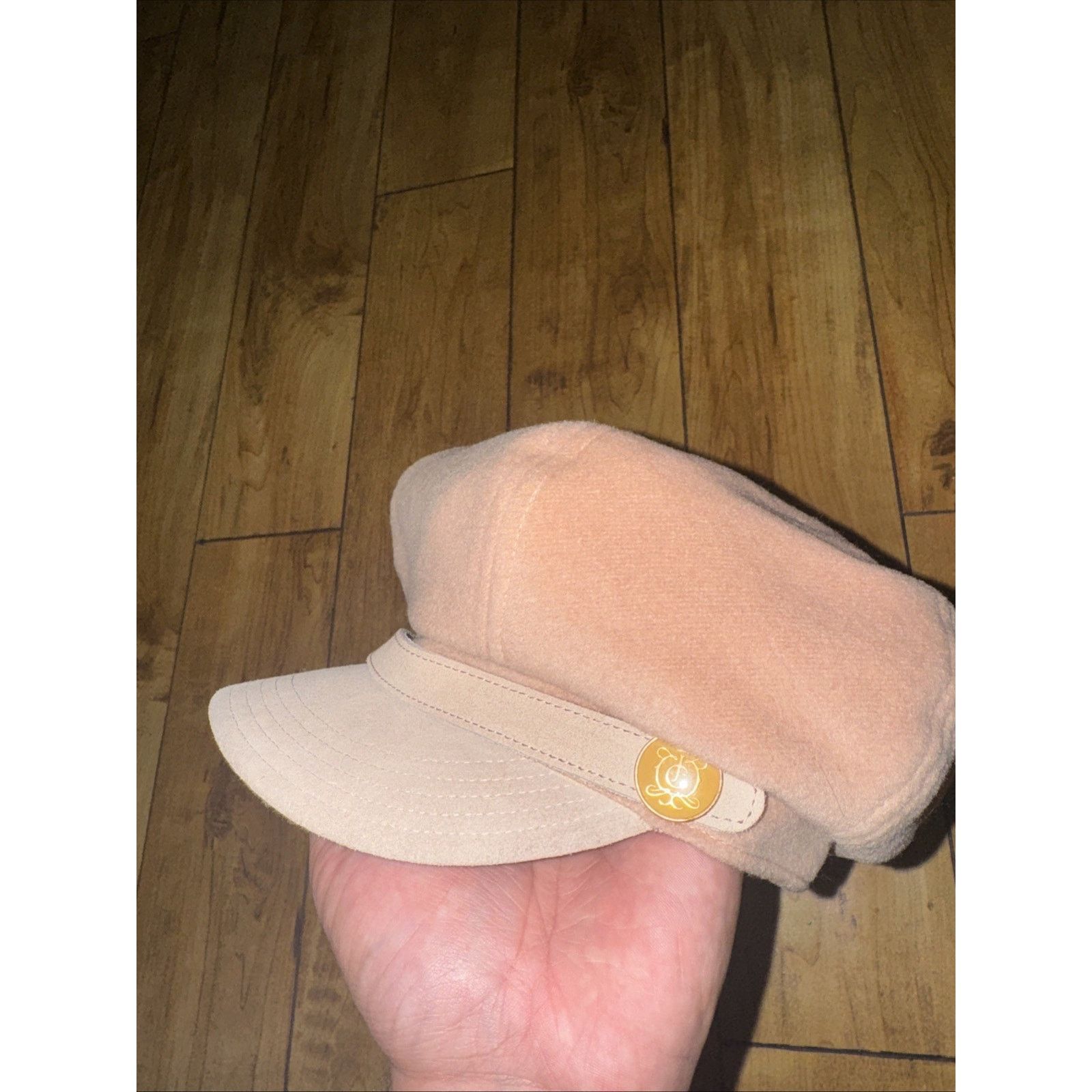 Juicy Couture × Vintage Vintage Y2K Juicy Couture Velour Biker Hat Pink Size ONE SIZE - 4 Thumbnail