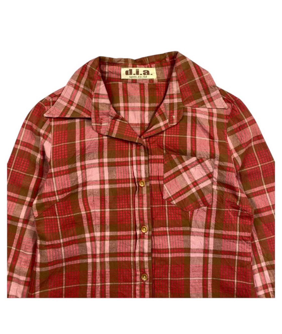 Japanese Brand 2000s D.I.A. Plaid Shirt Size S / US 4 / IT 40 - 1 Thumbnail