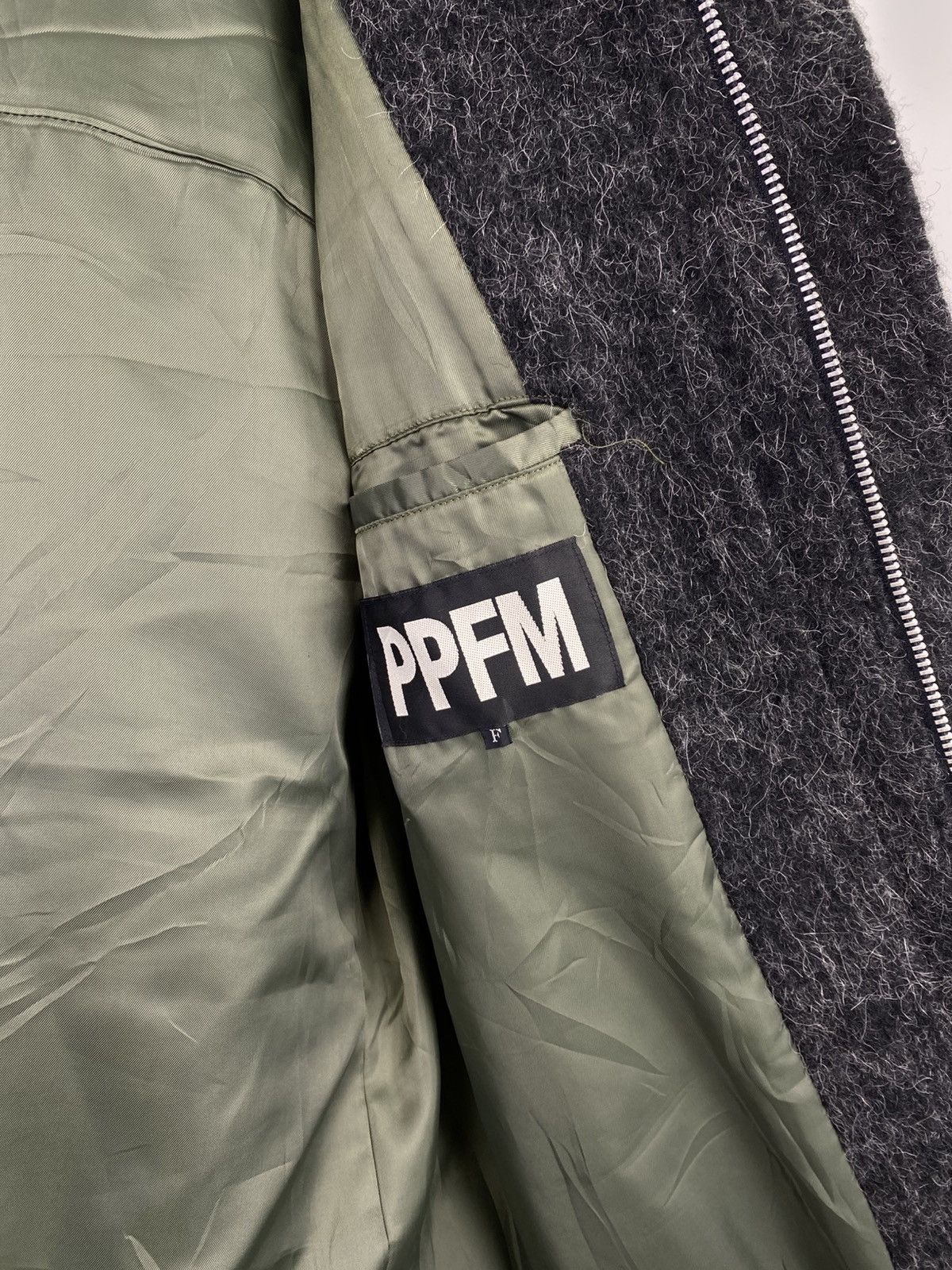 Japanese Brand 2000’s PPFM Mohair Hooded Long Jacket Size US M / EU 48-50 / 2 - 2 Thumbnail