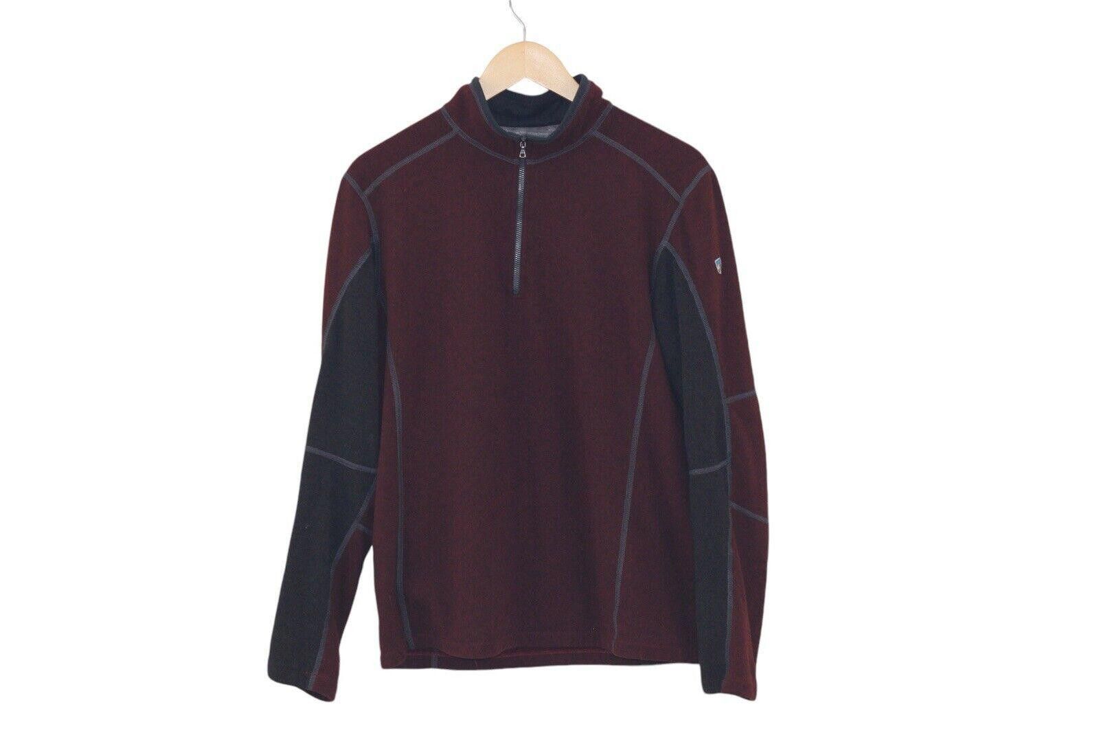 Kuhl KUHL Mens Revel 1/4 Zip Sweater Kashmira Pullover Red Gray M Size US M / EU 48-50 / 2 - 1 Thumbnail