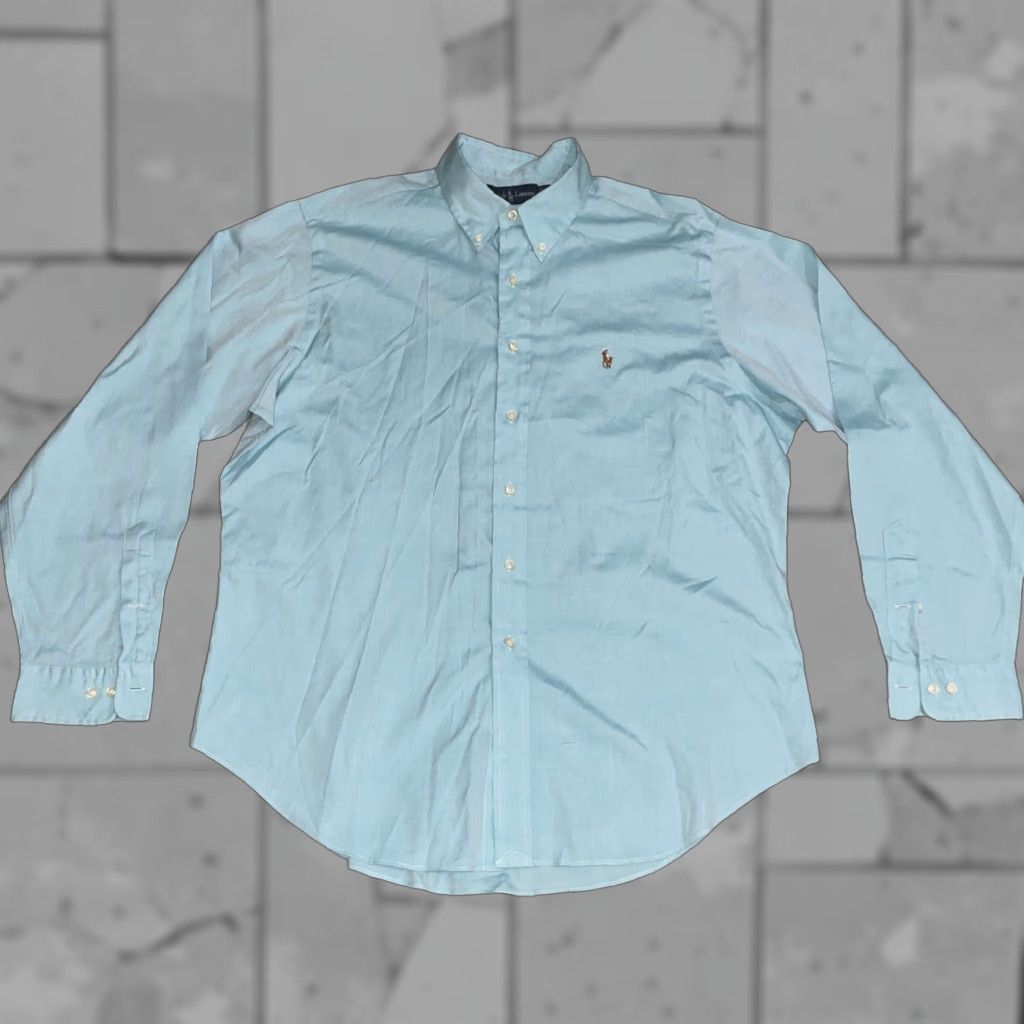 Ralph Lauren Ralph Lauren classic fit button down blue shirt Mens 17.5 Blue Button-Up Long Sleeve Regular Size 17.5 Mens Size US XL / EU 56 / 4 - 1 Thumbnail