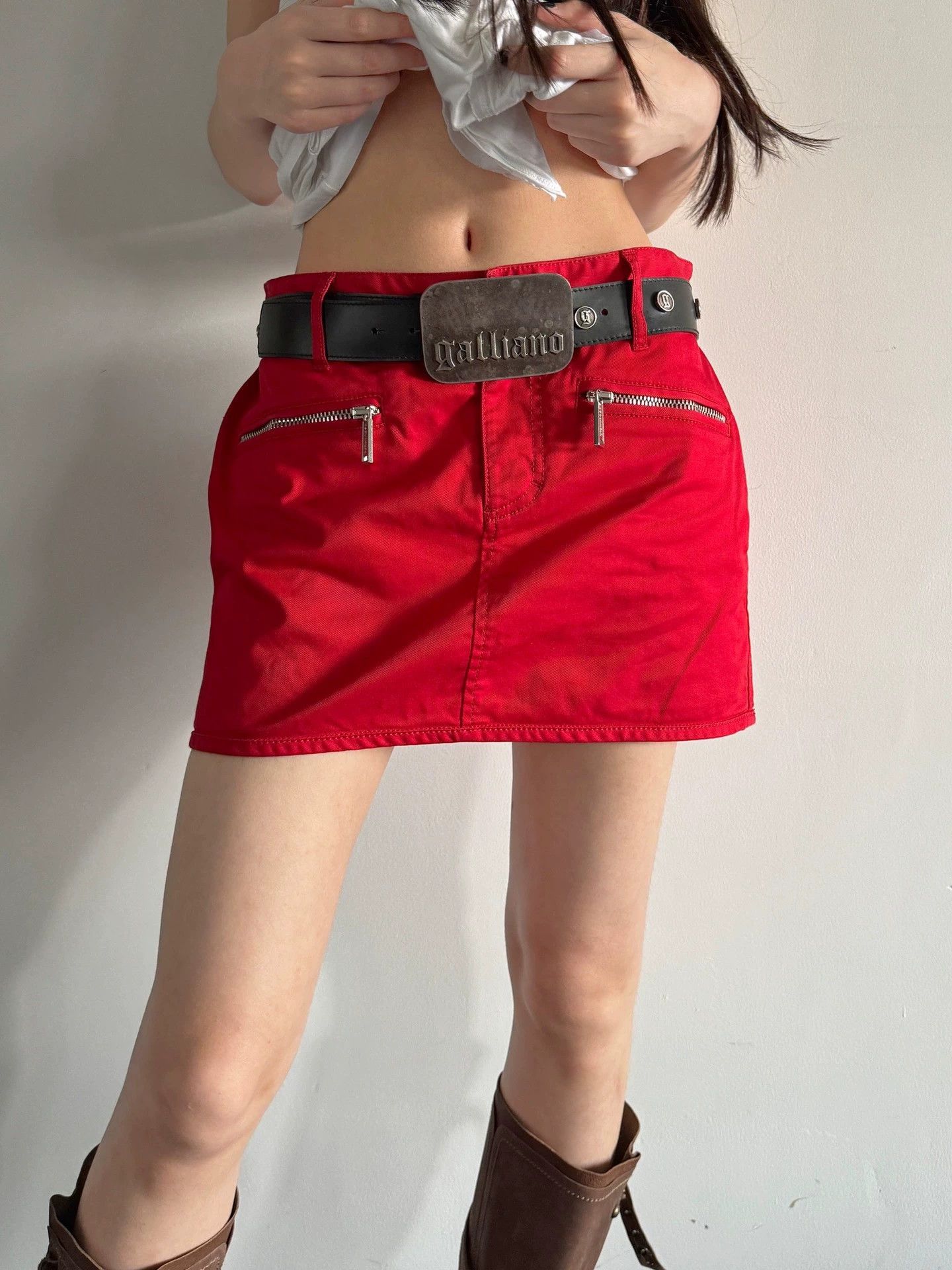 Dsquared2 Dsquared2 Vintage Zipper Denim Skirt Size 42 Size 28" / US 6 / IT 42 - 1 Thumbnail