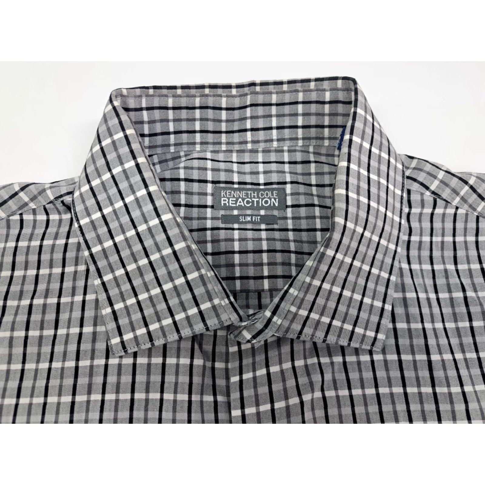 Kenneth Cole VINTAGE Kenneth Cole Men's Slim-Fit Dress Shirt Size US XL / EU 56 / 4 - 4 Thumbnail