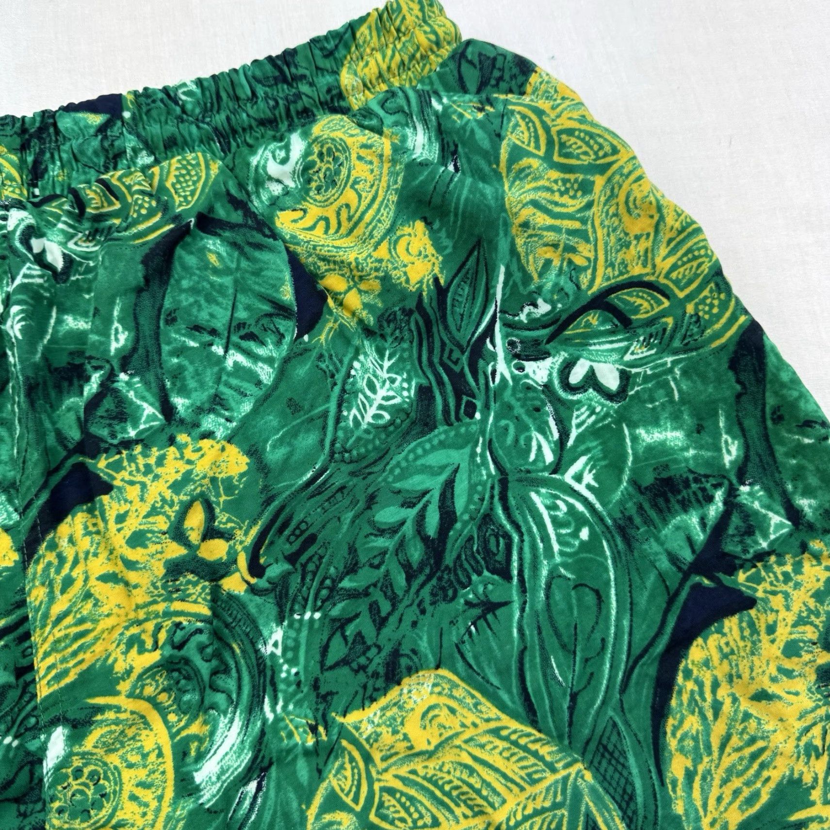 Vintage Vintage Laguna Swim Trunks Adult Large Green Tropical Swim Suit Shorts 90s Y2K Size US 33 - 2 Thumbnail