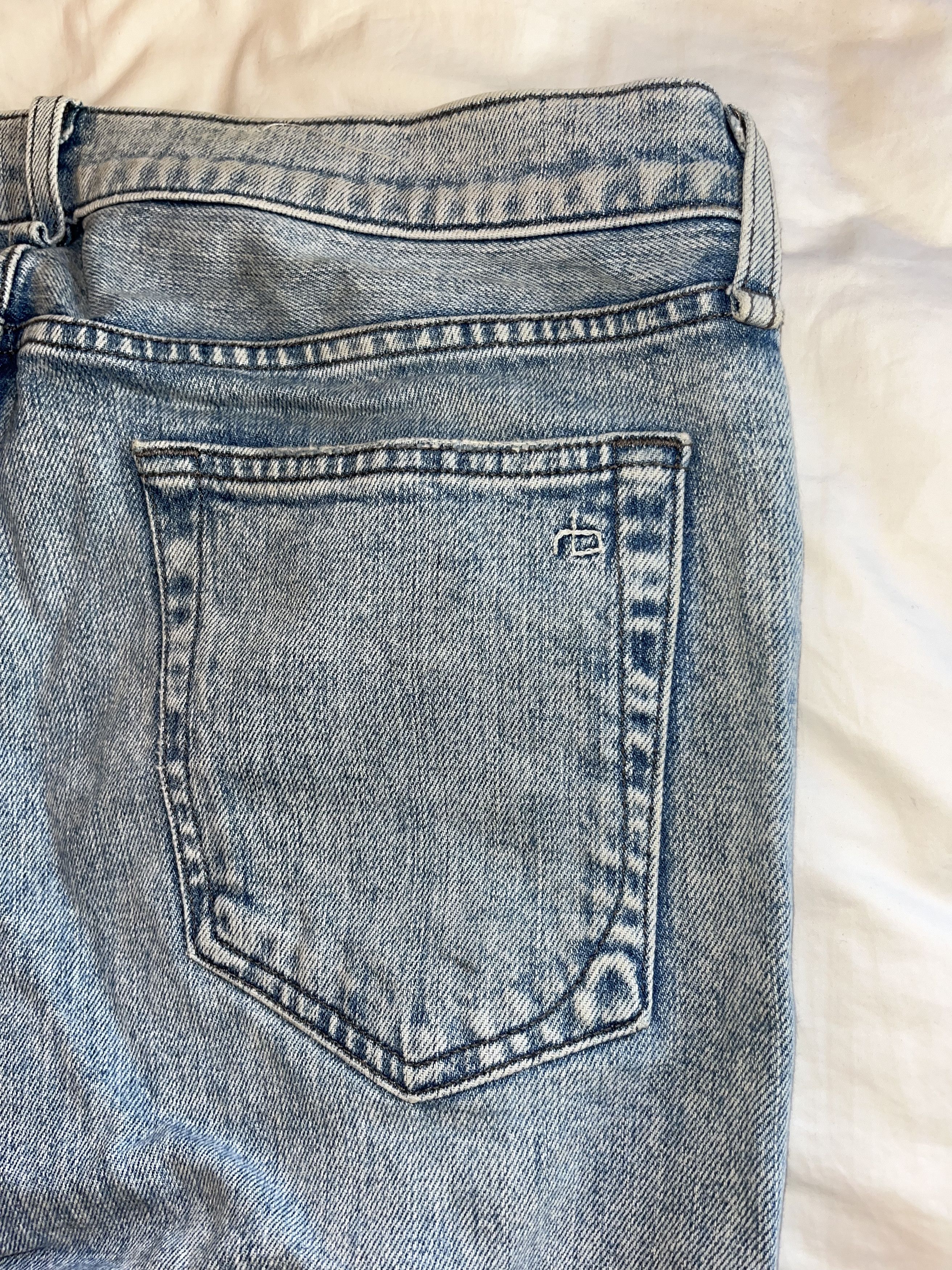 Rag & Bone Rag & Bone Slim Fit Distressed Denim Size US 32 / EU 48 - 7 Thumbnail