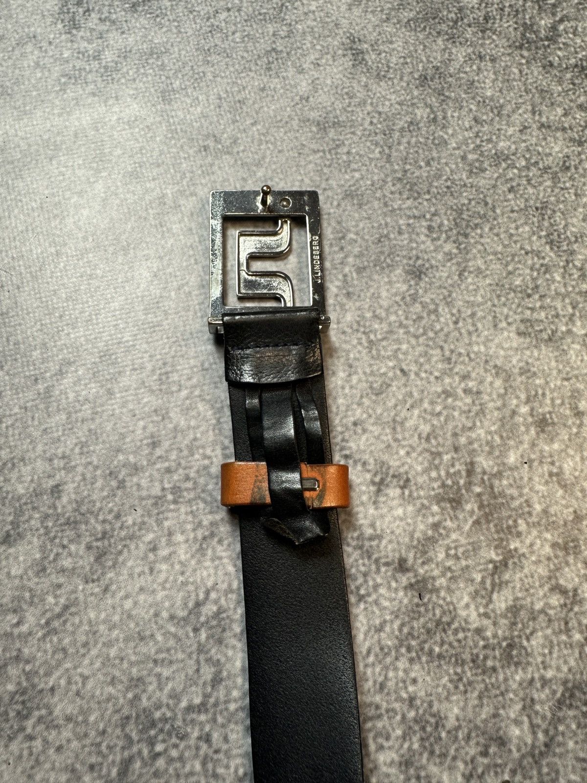 J.Lindeberg Y2K J.Lindeberg Logo Leather Belts Streetwear Rare Casual Size ONE SIZE - 3 Thumbnail