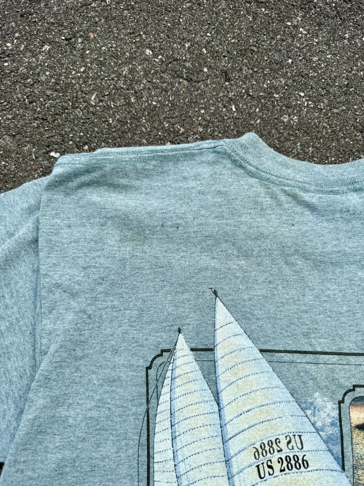 Vintage 1993 Florida Sailing Single Stitch Tee Shirt Size US L / EU 52-54 / 3 - 8 Thumbnail