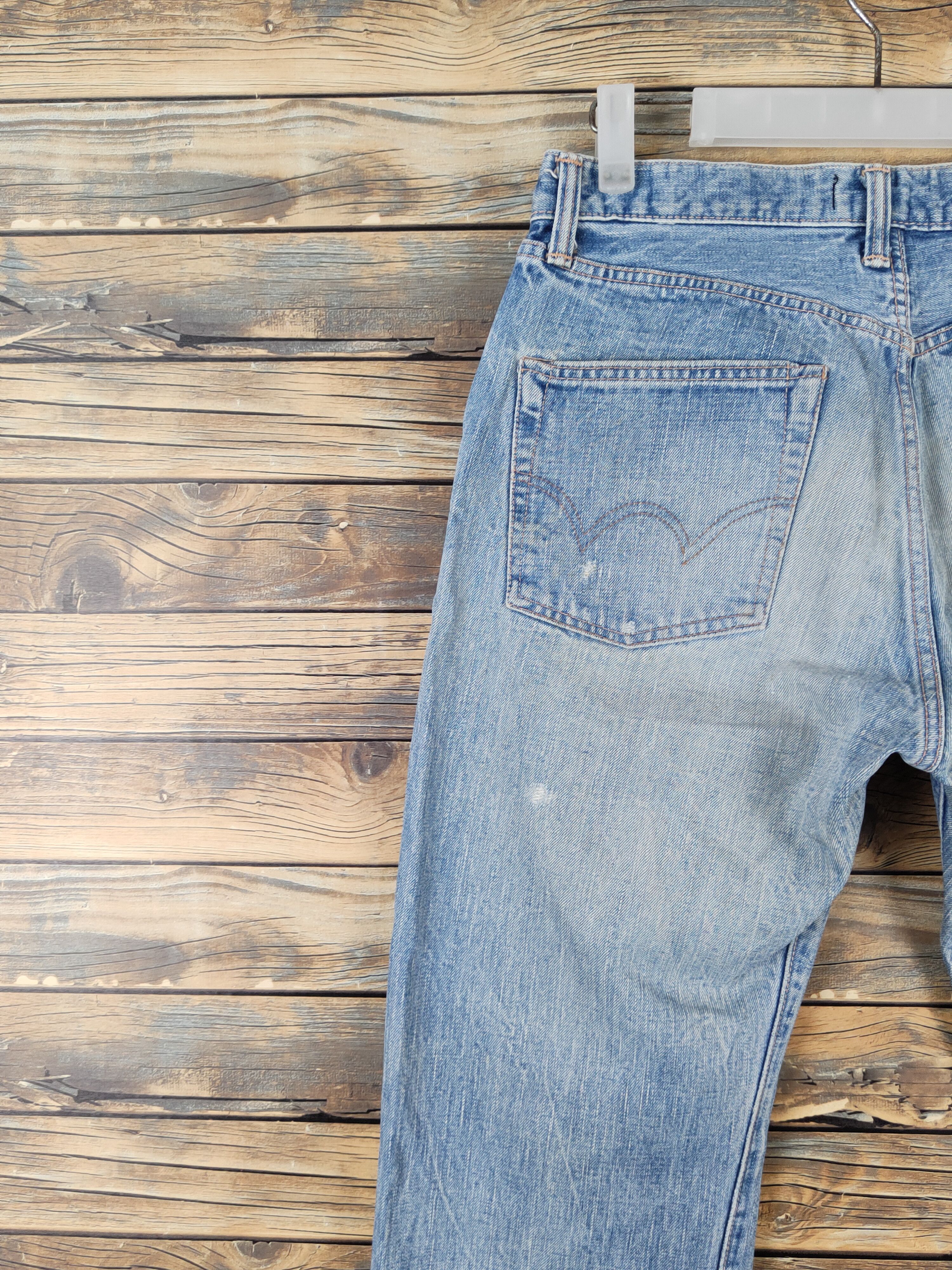 Edwin Edwin Blue Distressed Ripped Jeans #W1035 Size US 30 / EU 46 - 8 Thumbnail