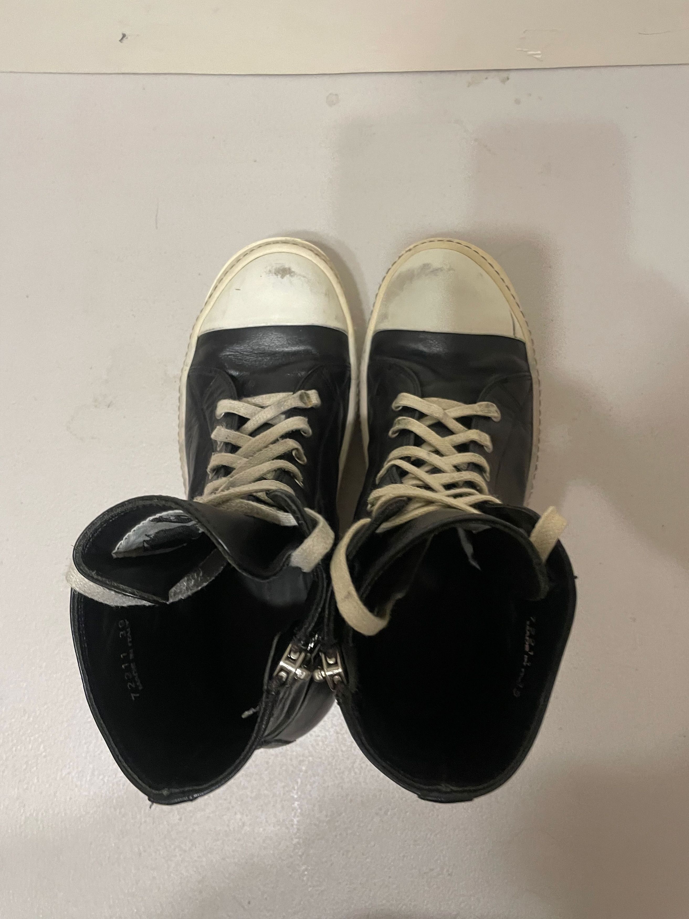 Rick Owens Leather Ramones Size US 6 / EU 39 - 4 Thumbnail