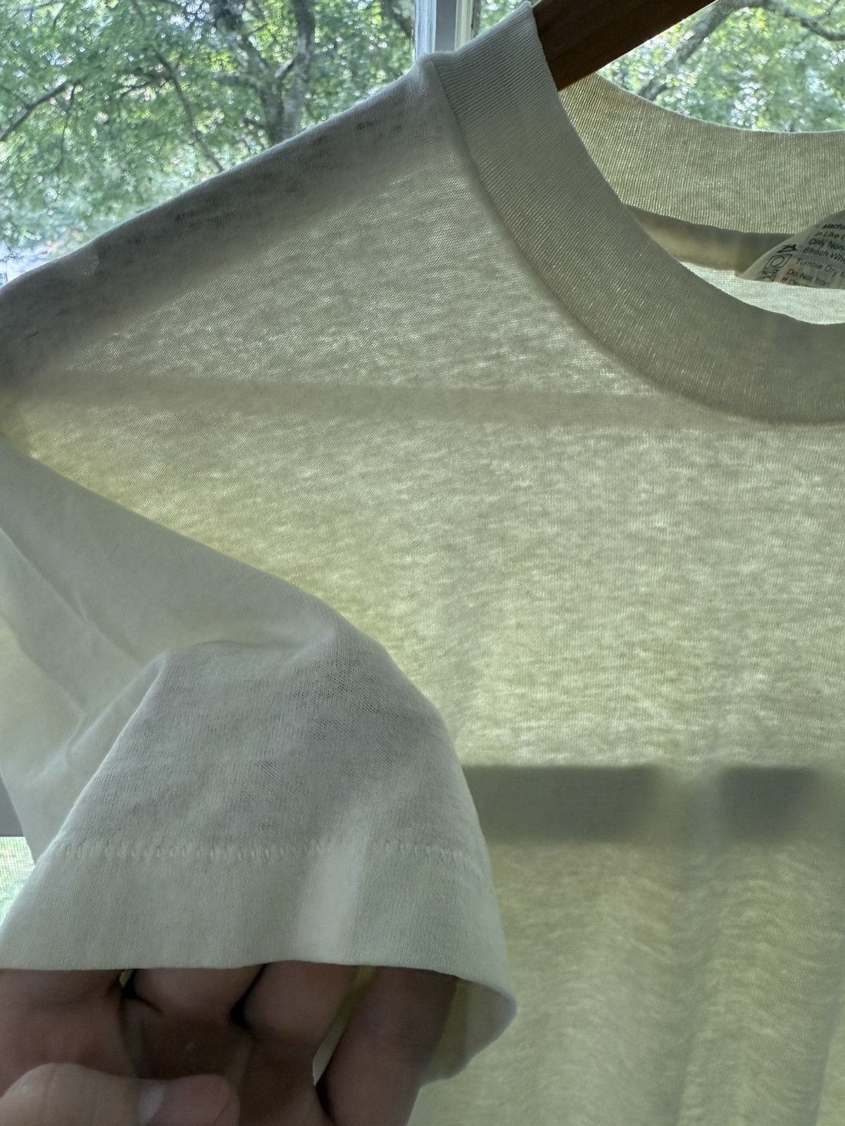 Hanes Vintage 80’s Hanes Blank White Shirt Size US M / EU 48-50 / 2 - 3 Thumbnail