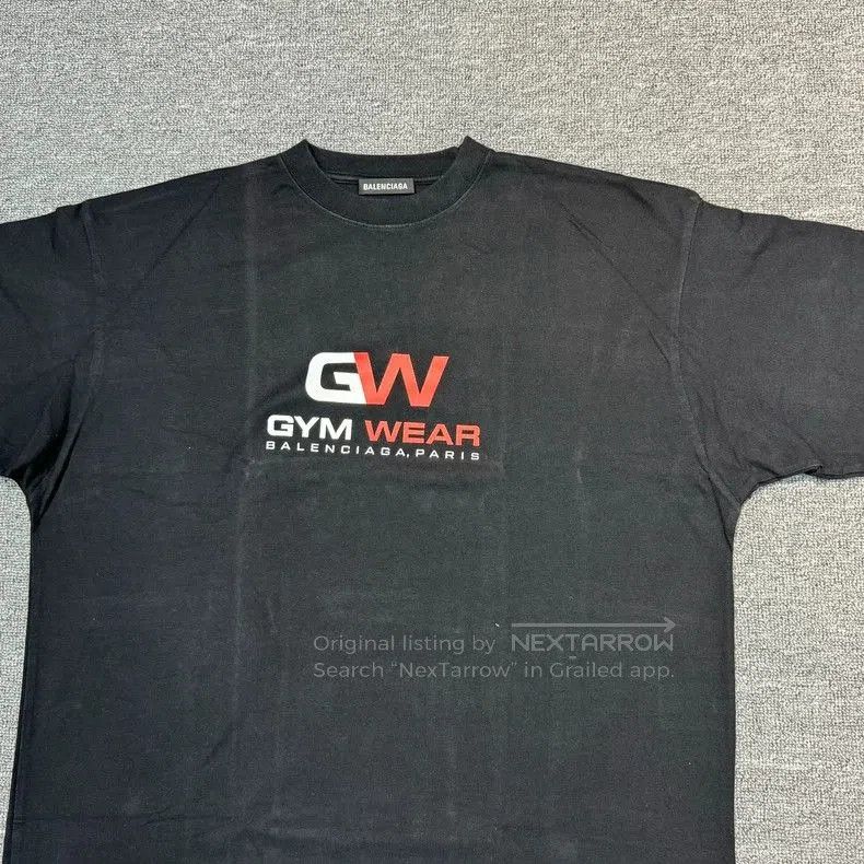 Balenciaga Balenciaga Gymwear Print Black T-Shirt. Size US M / EU 48-50 / 2 - 3 Thumbnail