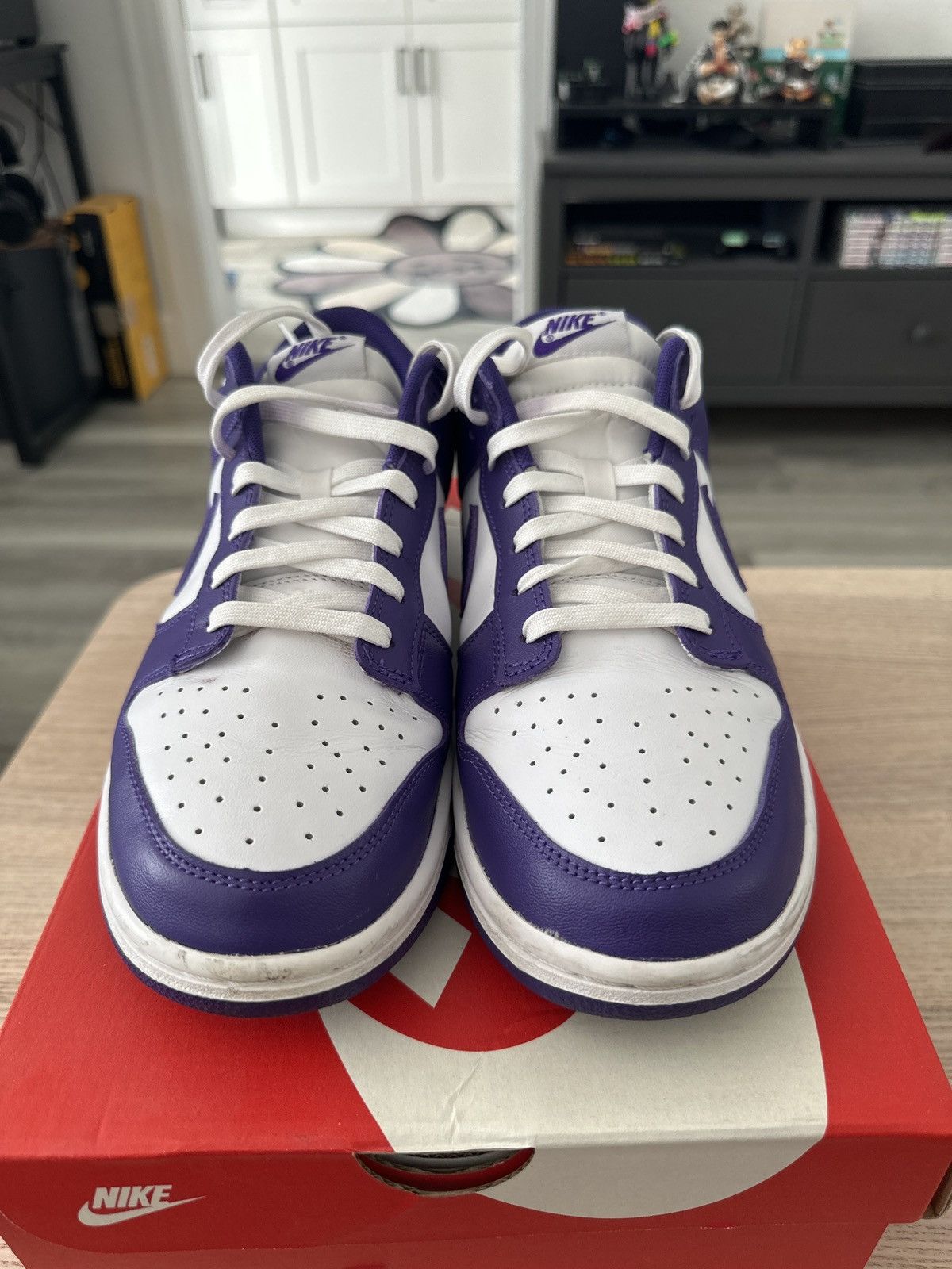Nike Court Purple Dunk Lows Size US 10 / EU 43 - 6 Thumbnail