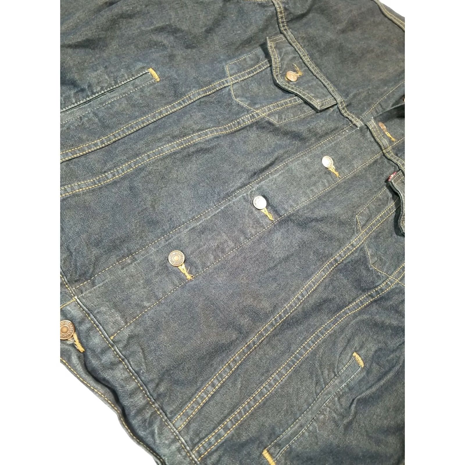 Vintage VINTAGE U2 Elevation Tour Levis Jean Jacket Levis Red Tab Mens XL Blue Jacket Men XL Size US 36 / EU 52 - 2 Thumbnail