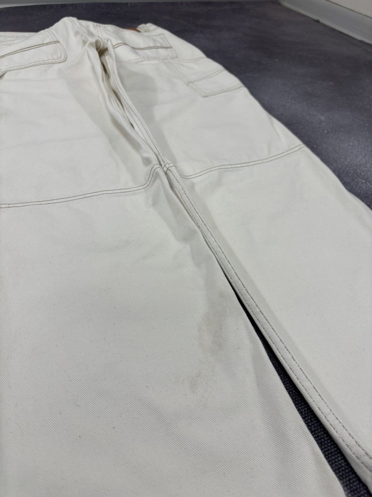 Jaded London Jaded London Double Knee Y2K Off White Skate Fit Baggy Jeans Size US 32 / EU 48 - 14 Thumbnail