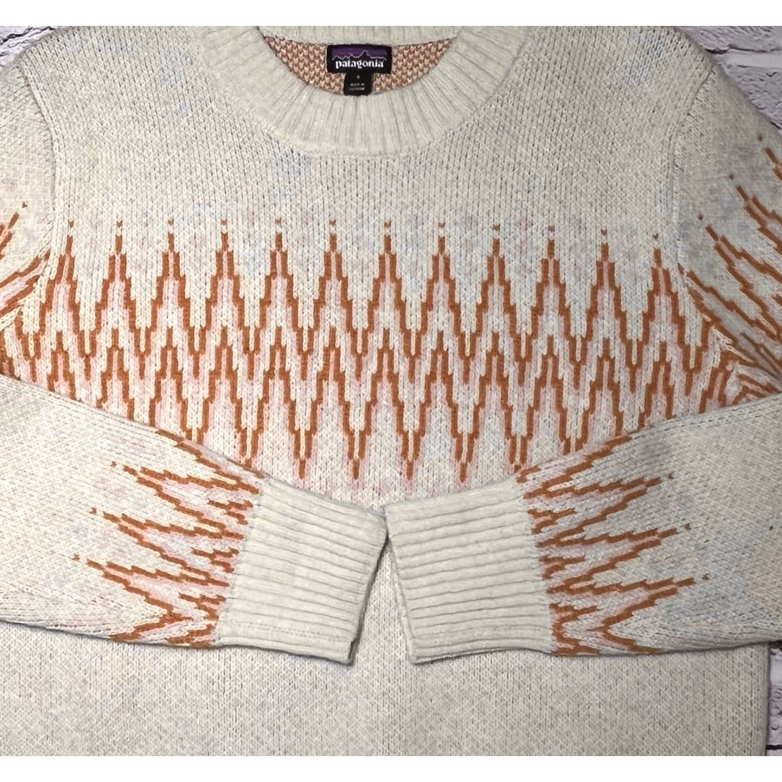 Patagonia Patagonia Women's Sweater Crewneck Wool Blend Knit Beige Regular S Pullover, 51025, EUC, Fall Winter Long Sleeve Size S / US 4 / IT 40 - 5 Thumbnail