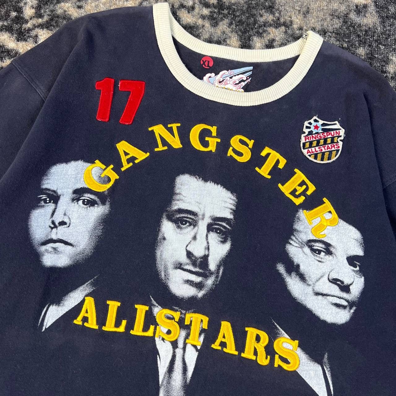 Ringspun Vintage Y2K Ringspun Godfather Big Logo Movie T-Shirt 1TS81 Size US XL / EU 56 / 4 - 4 Thumbnail
