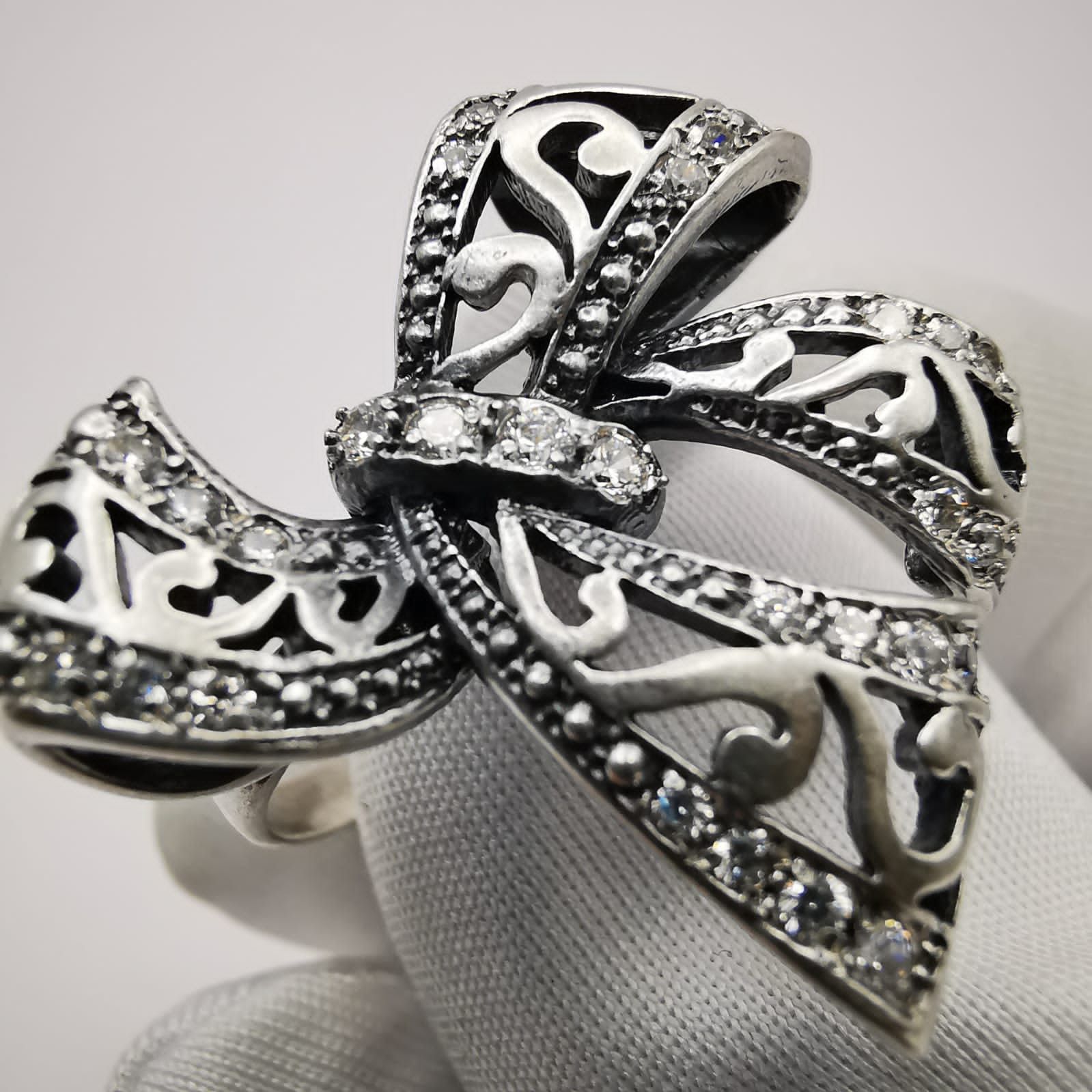 Other Vintage Women's Ring, 925 Sterling Silver Jewelry Size ONE SIZE - 2 Thumbnail
