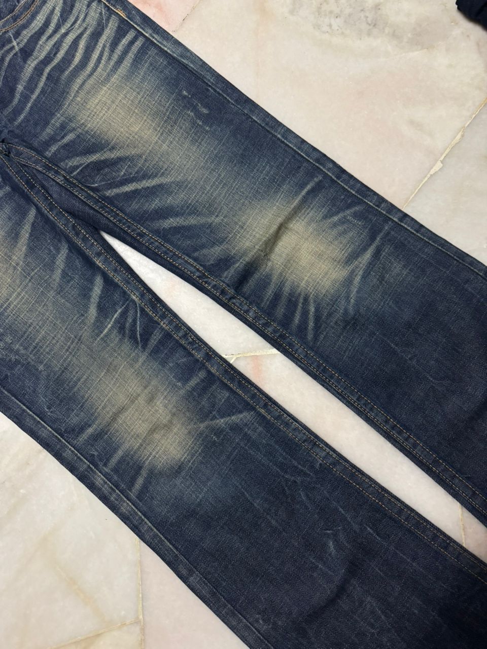 Japanese Brand 💥Insane Flared Red Pepper Butterfly Embroidery Mudwash Jeans Size US 30 / EU 46 - 7 Thumbnail