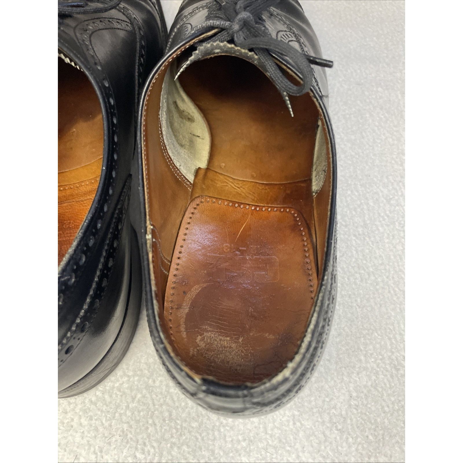 Church's Vtg Church’s Diplomat Black Semi-Brogue Oxford 3-City London Size US 11 / EU 44 - 14 Thumbnail