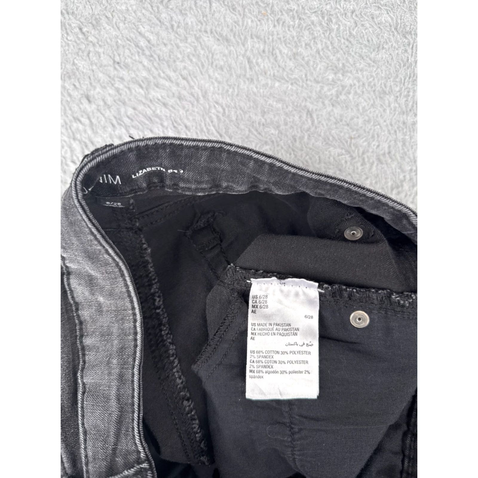 Vintage INC Jeans Womens 6 Black Elizabeth Bootcut Mid Rise Cotton Blend 30x32 Denim Size 28" / US 6 / IT 42 - 7 Thumbnail