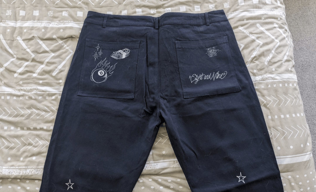 8&9 Clothing Co. 8 &9 MFG Scribbles Pants In Navy Blue Size US 44 / EU 60 - 6 Thumbnail