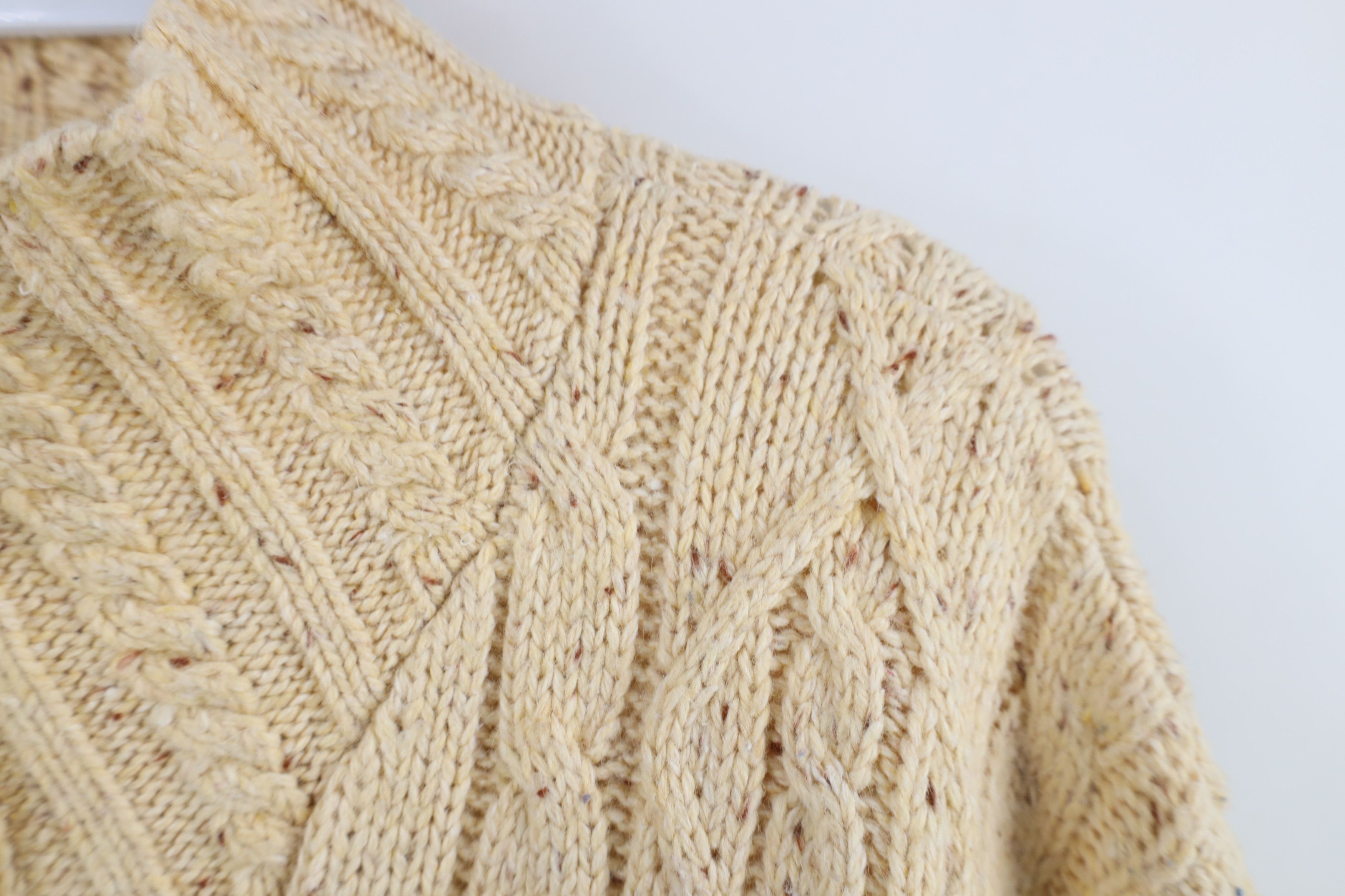 Vintage Vintage 90s Streetwear Chunky Fisherman Cable Knit Sweater Size L / US 10 / IT 46 - 5 Thumbnail