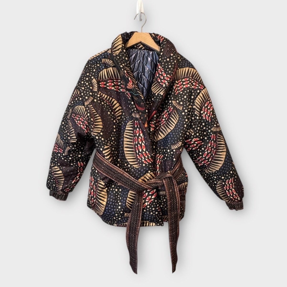Farm Rio Farm Rio Wild Bananas Metallic Reversible Puffer Jacket Size S / US 4 / IT 40 - 5 Thumbnail