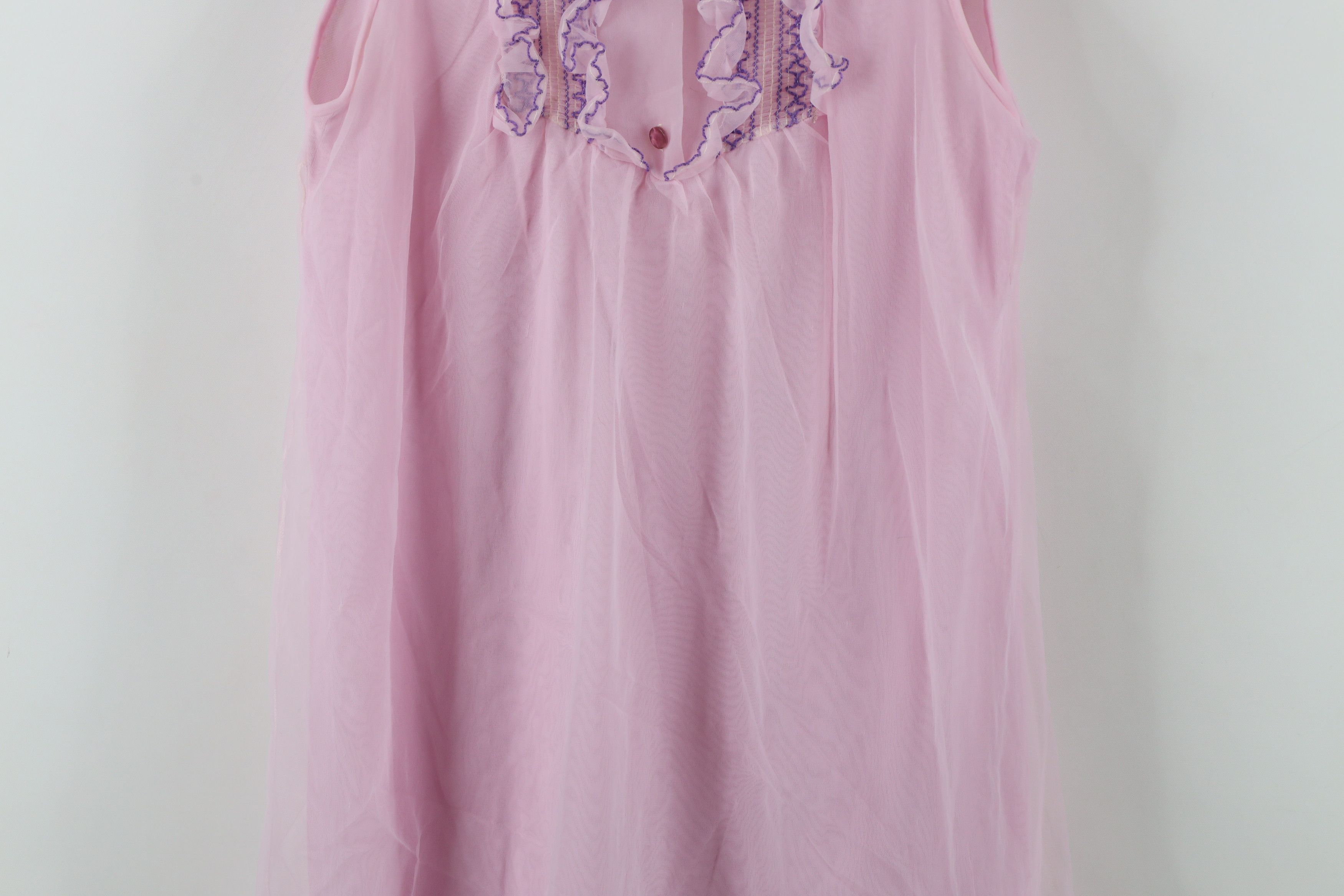 Vintage Vintage 60s 70s Fairy Princess Sleeveless Night Shirt Size M / US 6-8 / IT 42-44 - 3 Thumbnail