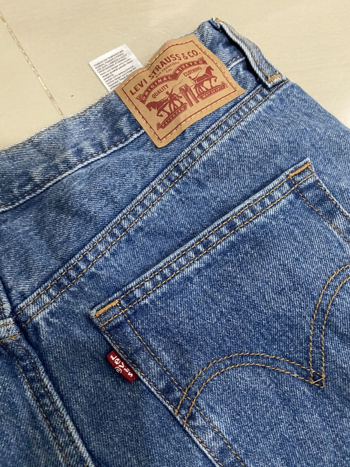 Levi's Vintage Clothing Rare Desig Levis Baggy Danim Size 30" / US 8 / IT 44 - 3 Thumbnail