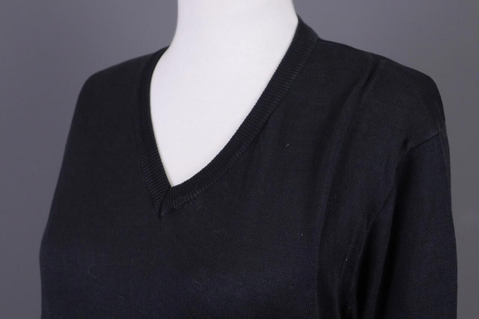 J.Crew J.Crew Black V-Neck Jumper Knit Sweater Size M Size M / US 6-8 / IT 42-44 - 8 Thumbnail