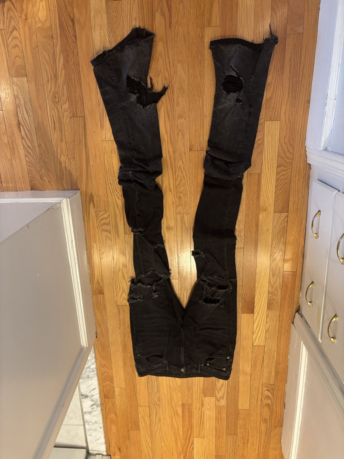 American Eagle Outfitters × Japanese Brand × Vintage Stacked Flared Denim Size US 34 / EU 50 - 1 Thumbnail