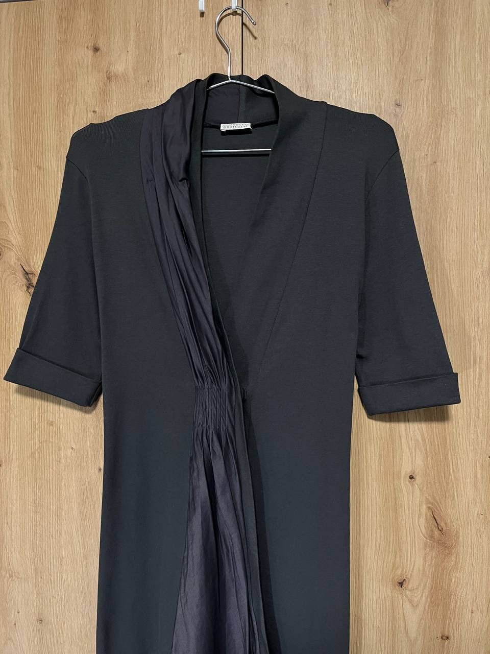 Brunello Cucinelli Brunello Cucinelli Gray Cotton Short Sleeve Top Midi Dress Size L / US 10 / IT 46 - 3 Thumbnail