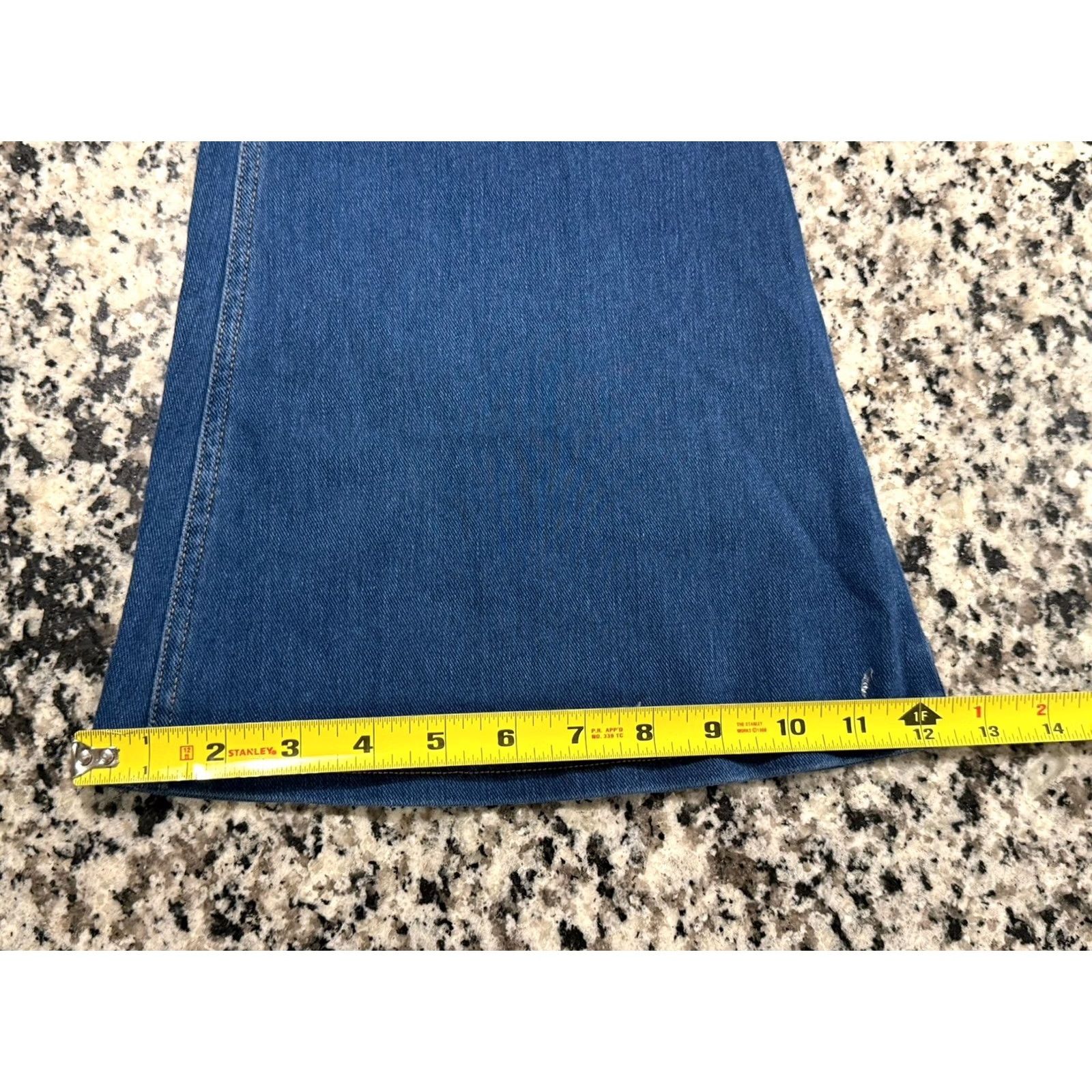 Vintage Halara Jeans Wide-Leg Mid Rise Denim Women M Size Blue Cotton Blend Pockets 30 Inseam Stretch NWT Size 32" / US 10 / IT 46 - 2 Thumbnail