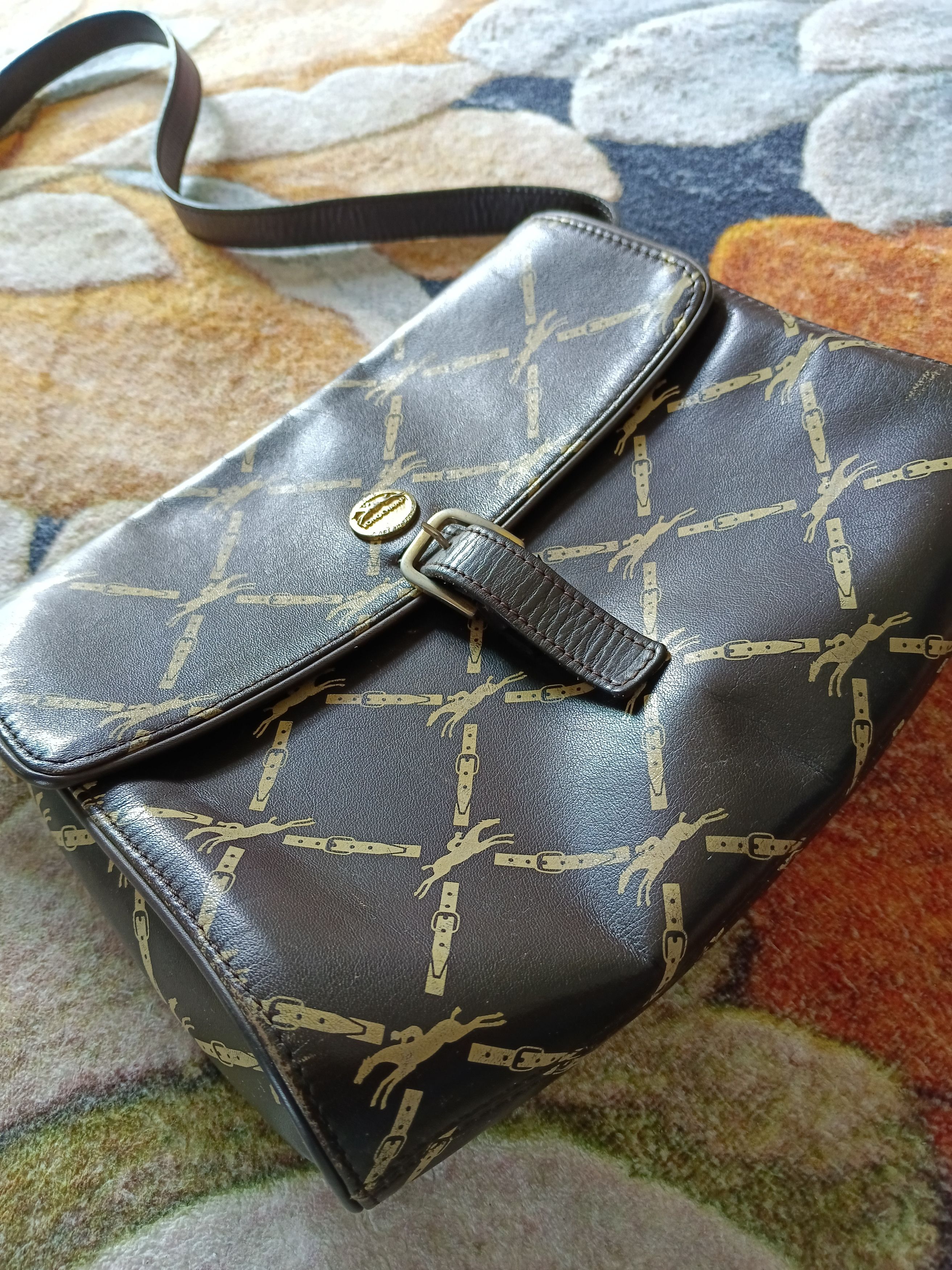 Longchamp × Vintage VINTAGE LONGCHAMP MONOGRAM CROSSBODY Size ONE SIZE - 4 Thumbnail