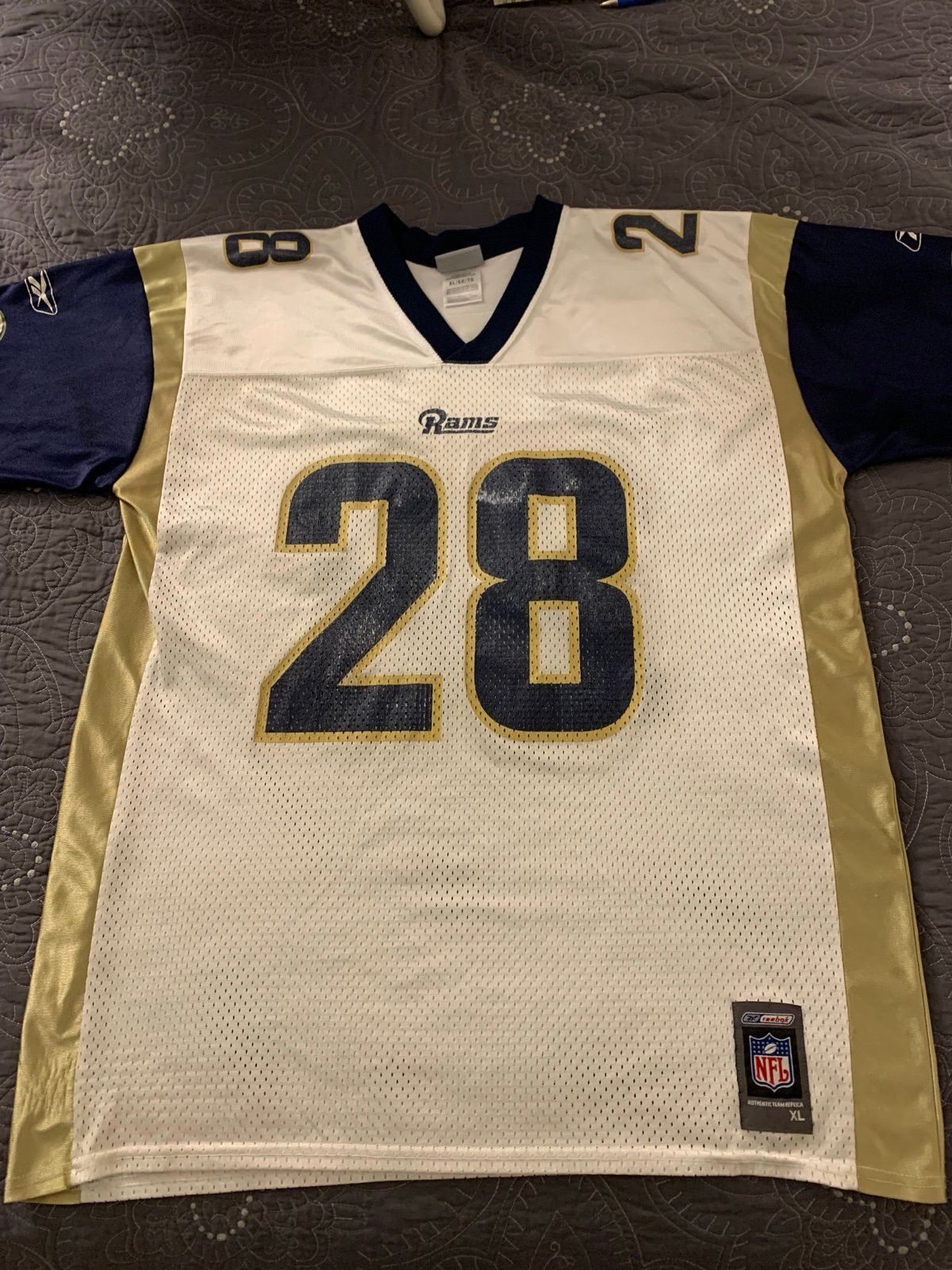 Reebok Vintage St. Louis Rams Marshall Faulk Jersey 28 Size US XL / EU 56 / 4 - 1 Thumbnail