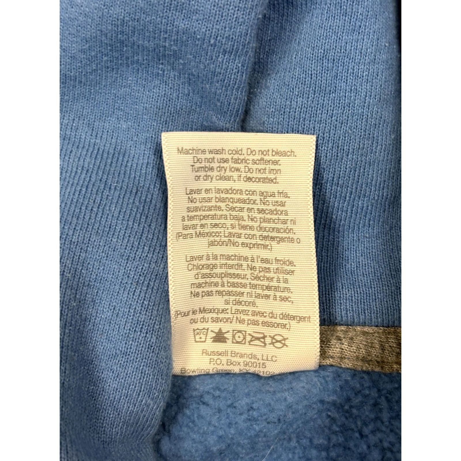 Russell Athletic VINTAGE Russell Athletic Hoodie Blue Sweatshirt Mens Small Pocket Cotton Blend Regular Hoodie Pullover Knit's Classic Sports Theme Men Size US S / EU 44-46 / 1 - 6 Thumbnail