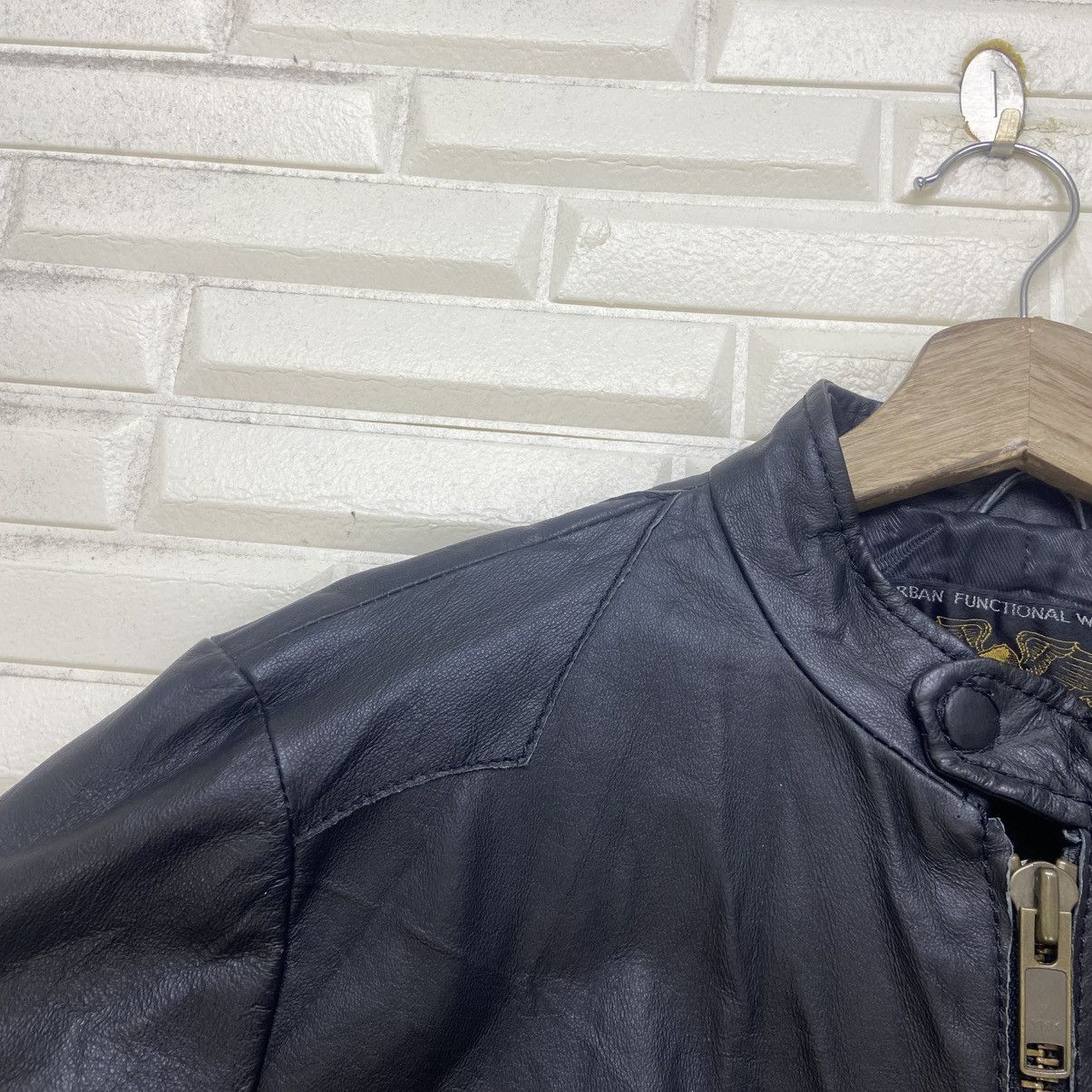 Japanese Brand Urban Functional On The Road Bikers Cafe Racer Leather Size US XS / EU 42 / 0 - 11 Thumbnail