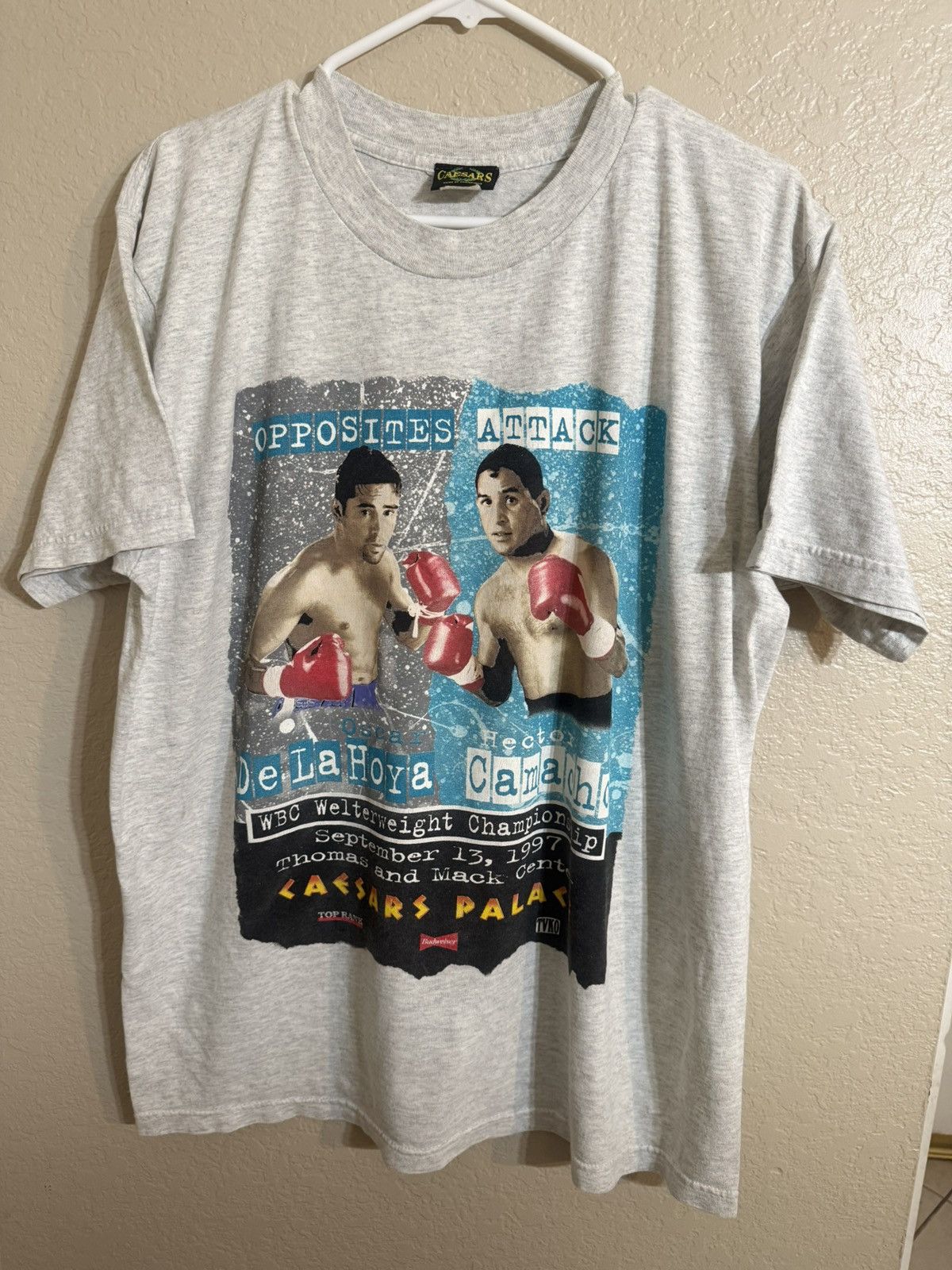 Other 1997 Oscar De La Hoya Vs Hector Camacho T-Shirt Mens Size US L / EU 52-54 / 3 - 3 Thumbnail