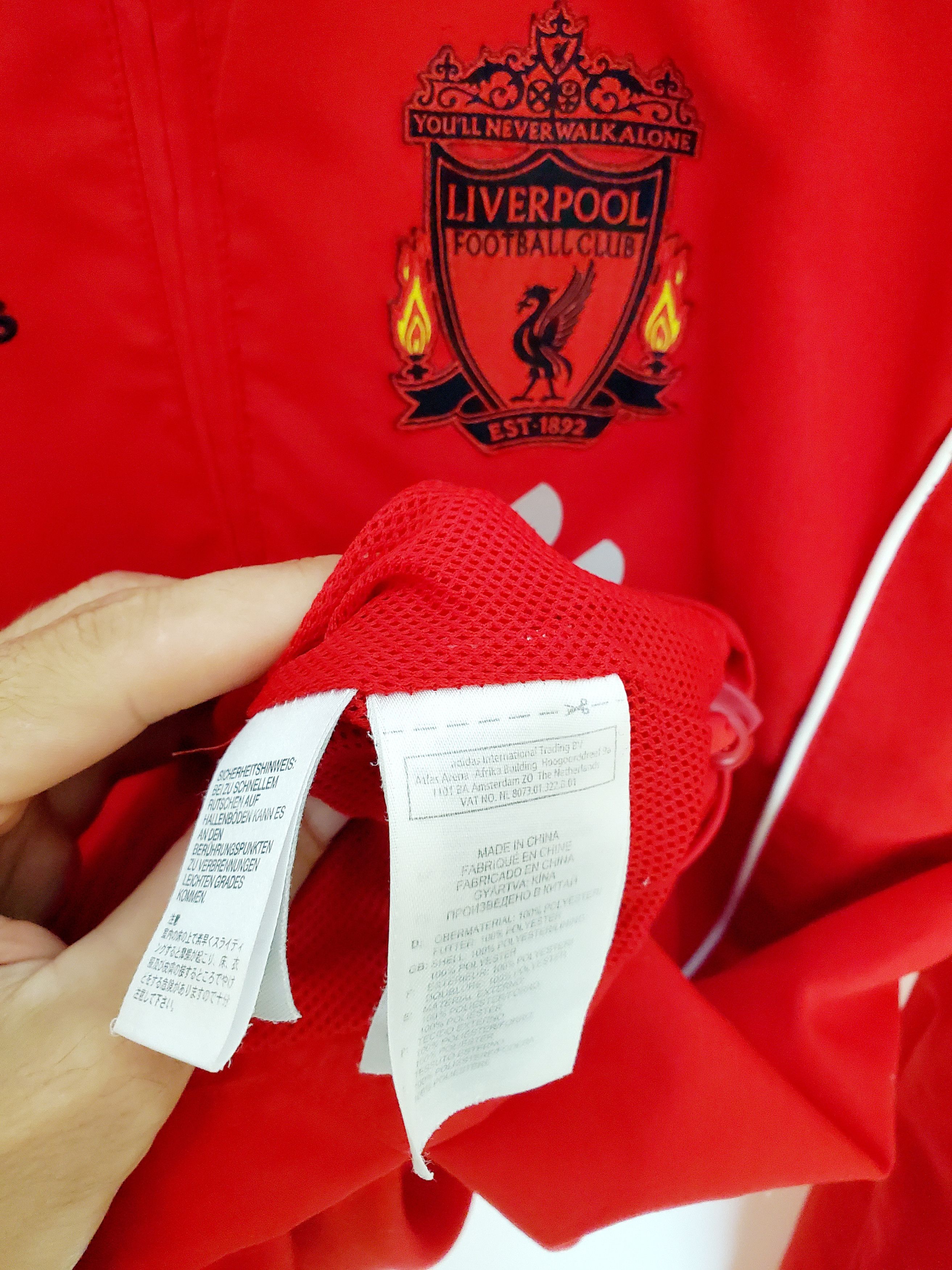 Adidas Vintage Adidas Liverpool Football Jacket Soccer Track Red S Size US S / EU 44-46 / 1 - 4 Thumbnail