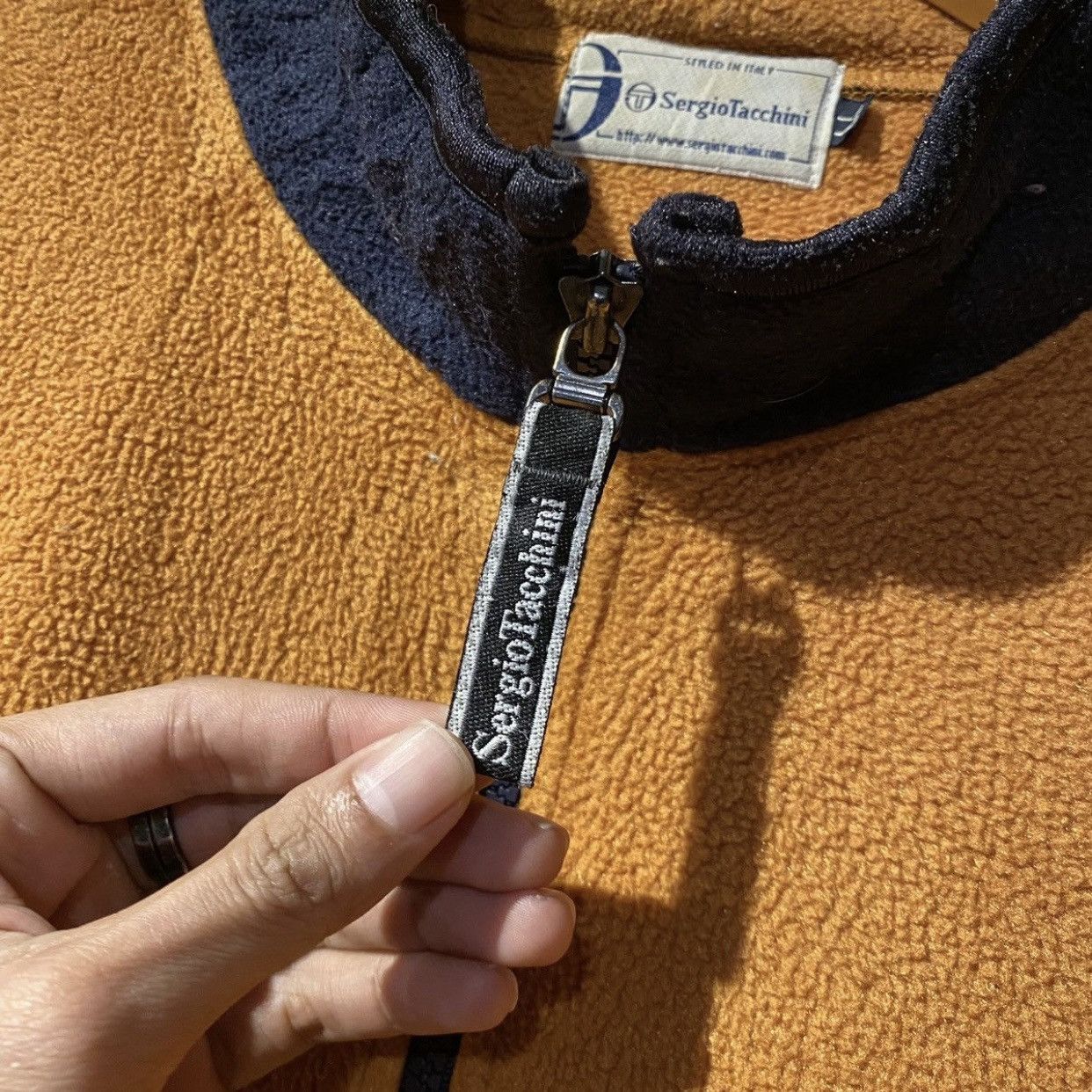 Sergio Tacchini × Vintage Vintage Sergio Tacchini Polar Fleece Jackets Malden Mills Size US XL / EU 56 / 4 - 6 Thumbnail