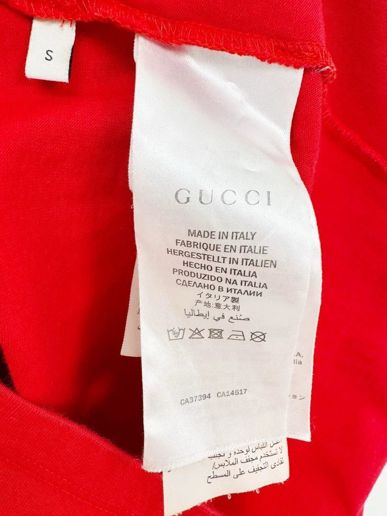Gucci Red Gucci Short Sleeve TShirt Size S-2505 Size S / US 4 / IT 40 - 4 Thumbnail