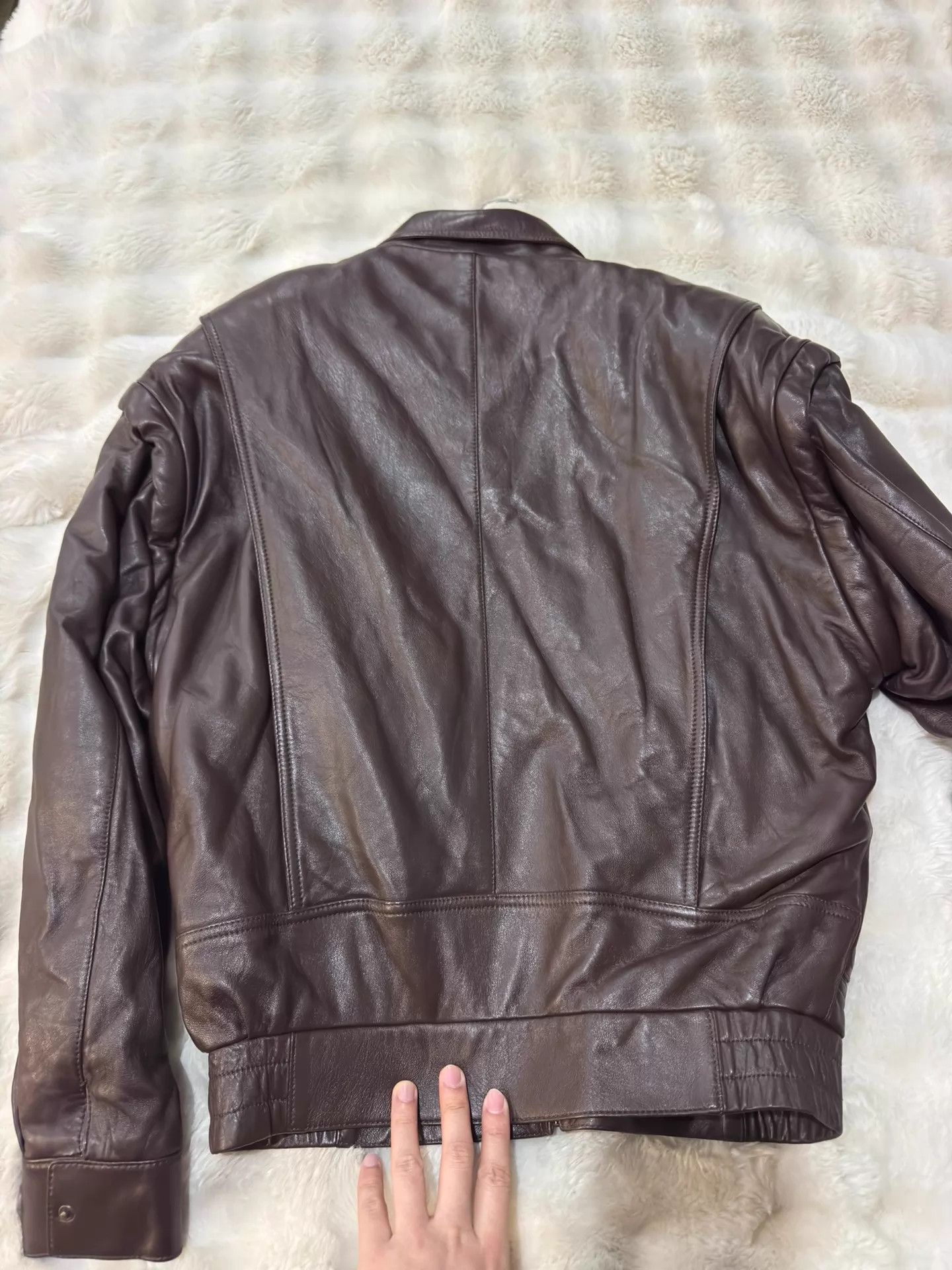 Saint Laurent Paris YSL 23 Runway Sheepskin Leather Unisex F36 Jacket Size XS / US 0-2 / IT 36-38 - 9 Thumbnail