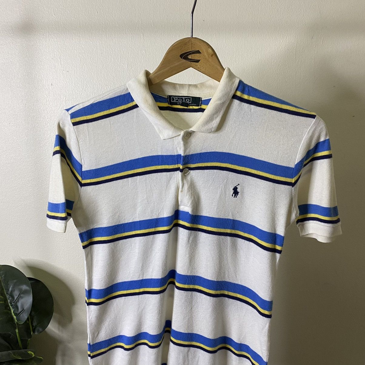Polo Ralph Lauren Vintage Polo Ralph Lauren Stripes Polo Tee Size US XS / EU 42 / 0 - 2 Thumbnail