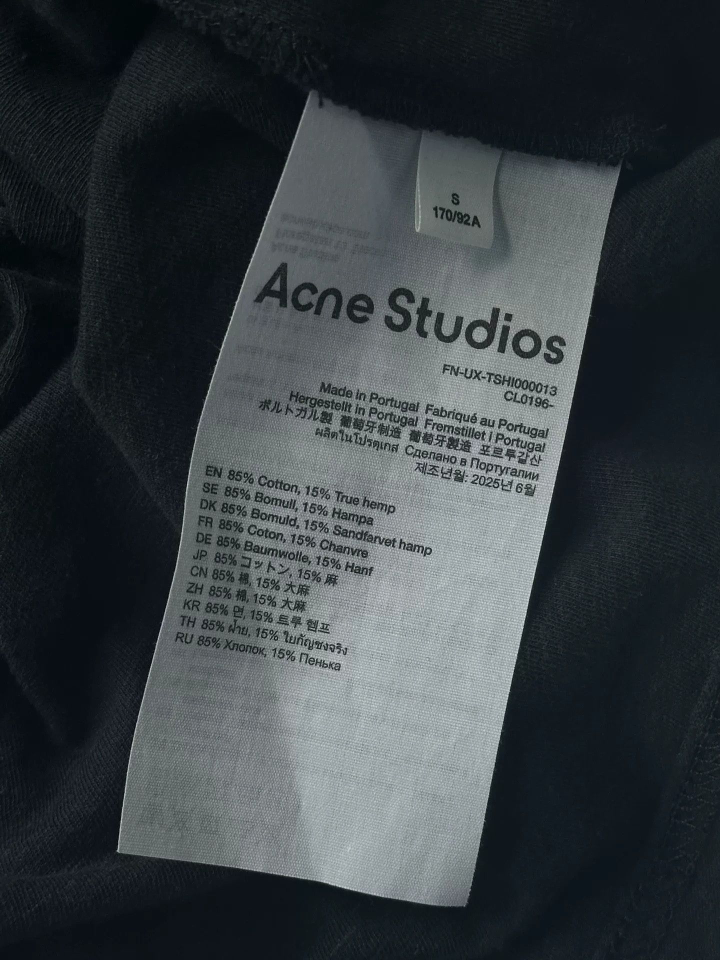 Acne Studios Acne Studios SS24 Letter Print Short Sleeve Size US S / EU 44-46 / 1 - 3 Thumbnail