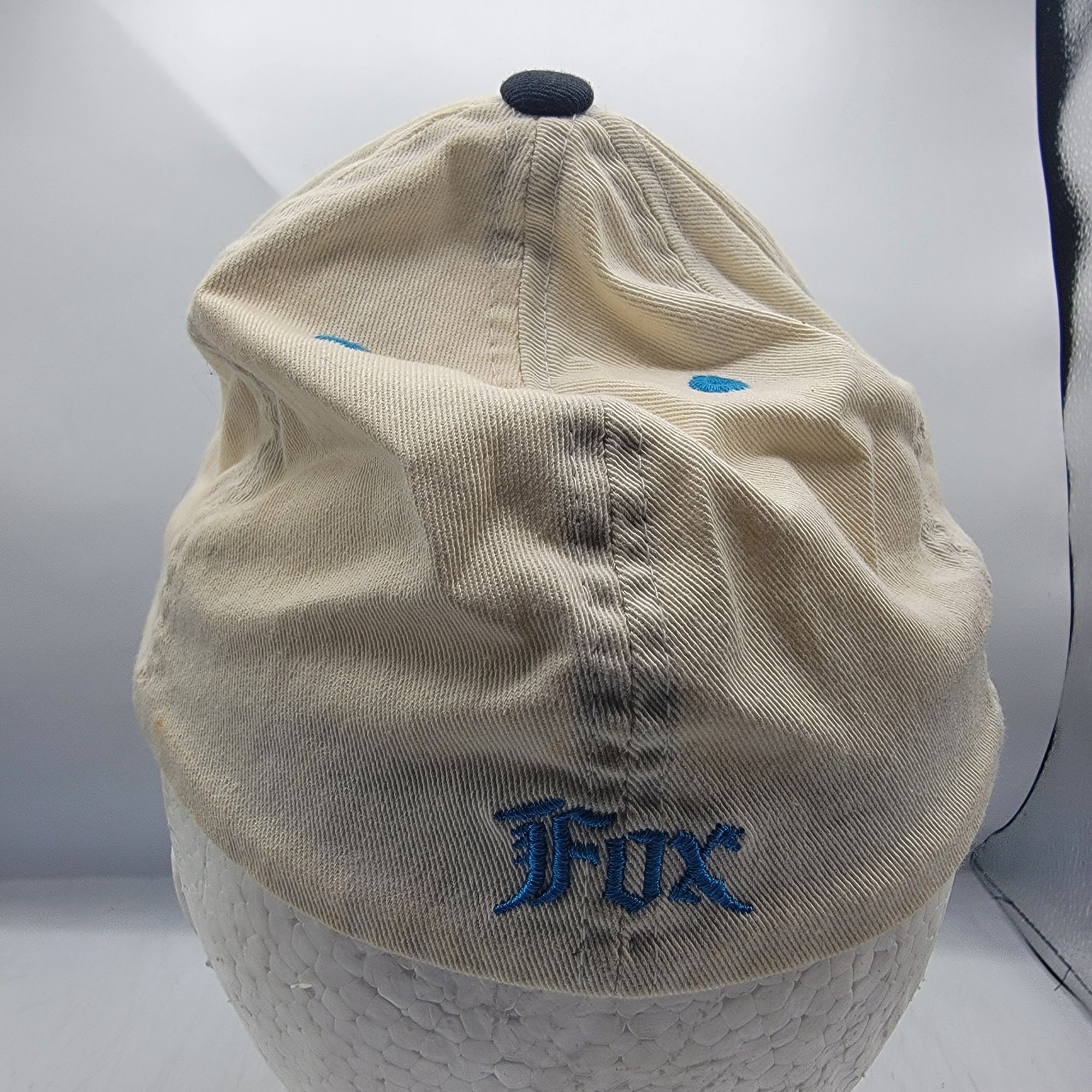 Fox Racing Fox Racing Small Medium White Blue Fitted Hat Motorcycles Mo Size ONE SIZE - 3 Thumbnail