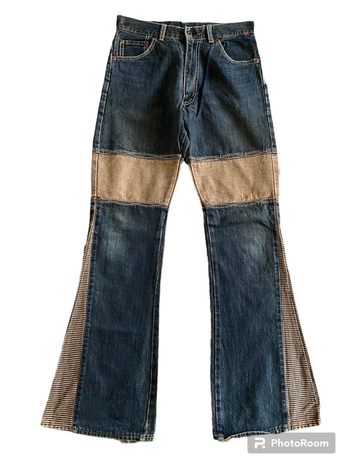 If Six Was Nine Japanese Brand Super Flare Hagi Design Jeans Size US 28 / EU 44 - 1 Thumbnail