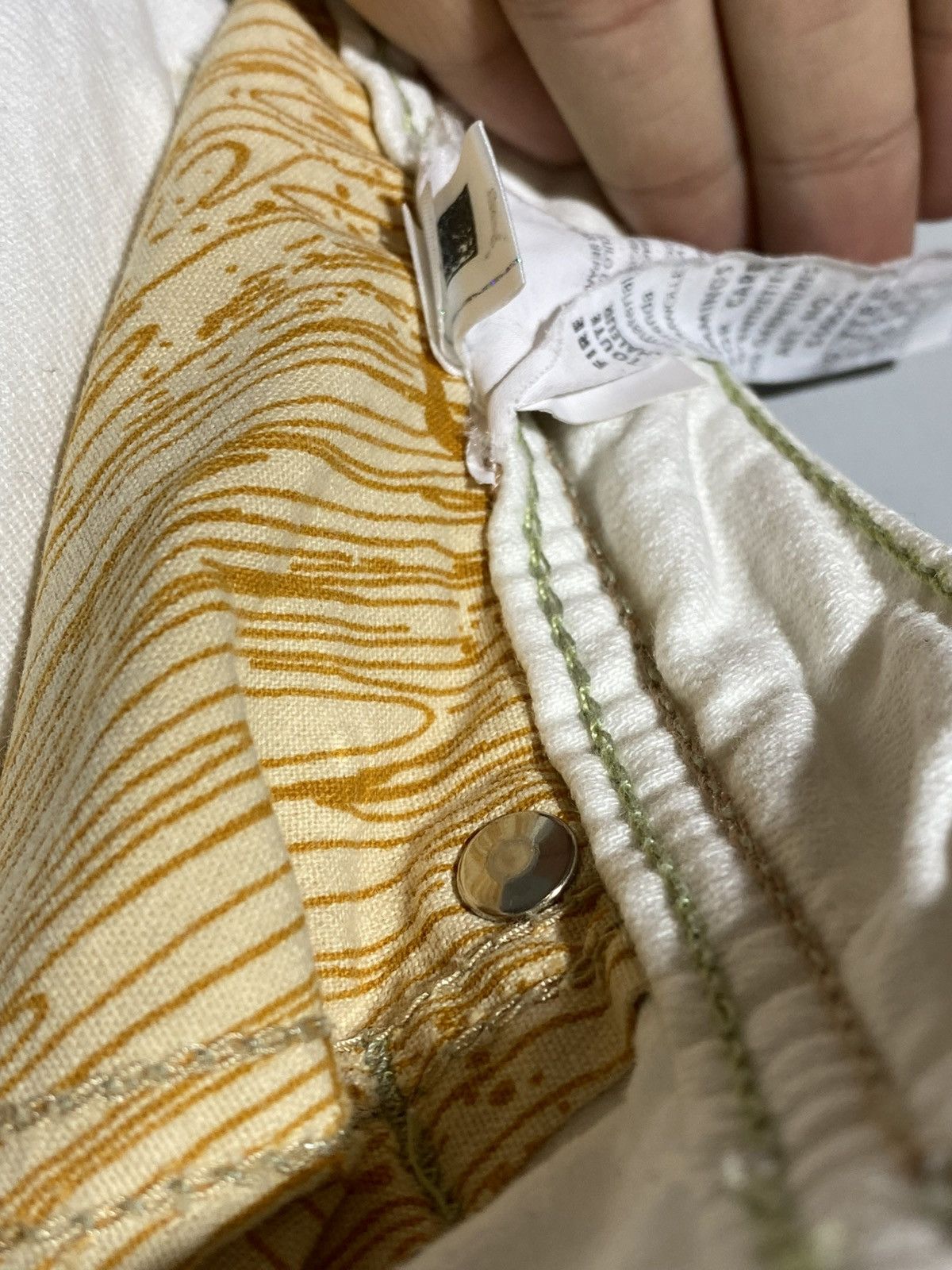 Evisu × Puma Evisu x Puma Vintage White Denim Shorts Rare Item Size US 32 / EU 48 - 21 Thumbnail