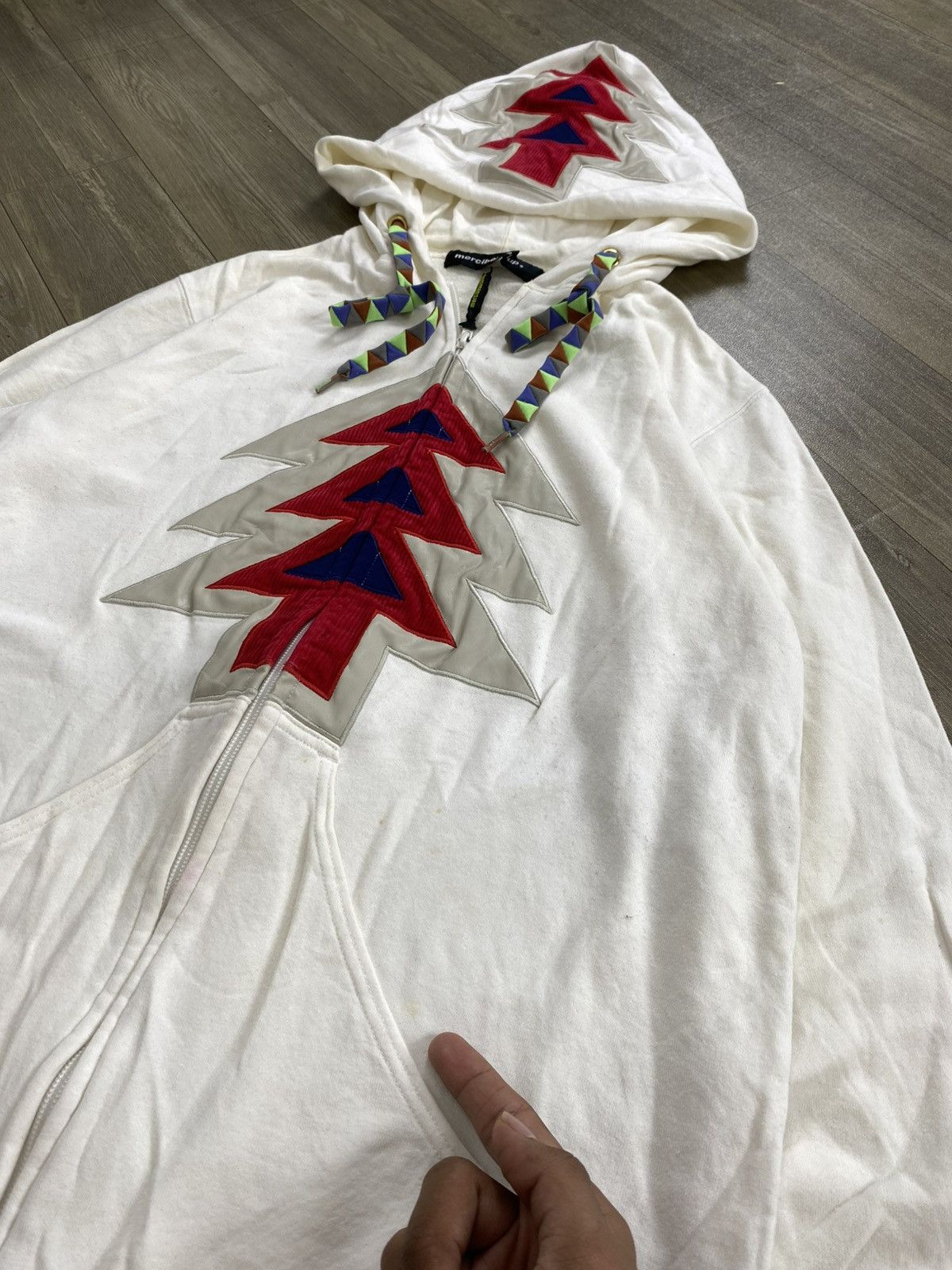 mercibeaucoup Vintage Mercibeaucoup Issey Miyake Festive Tree Zip Hoodie Size US L / EU 52-54 / 3 - 6 Thumbnail