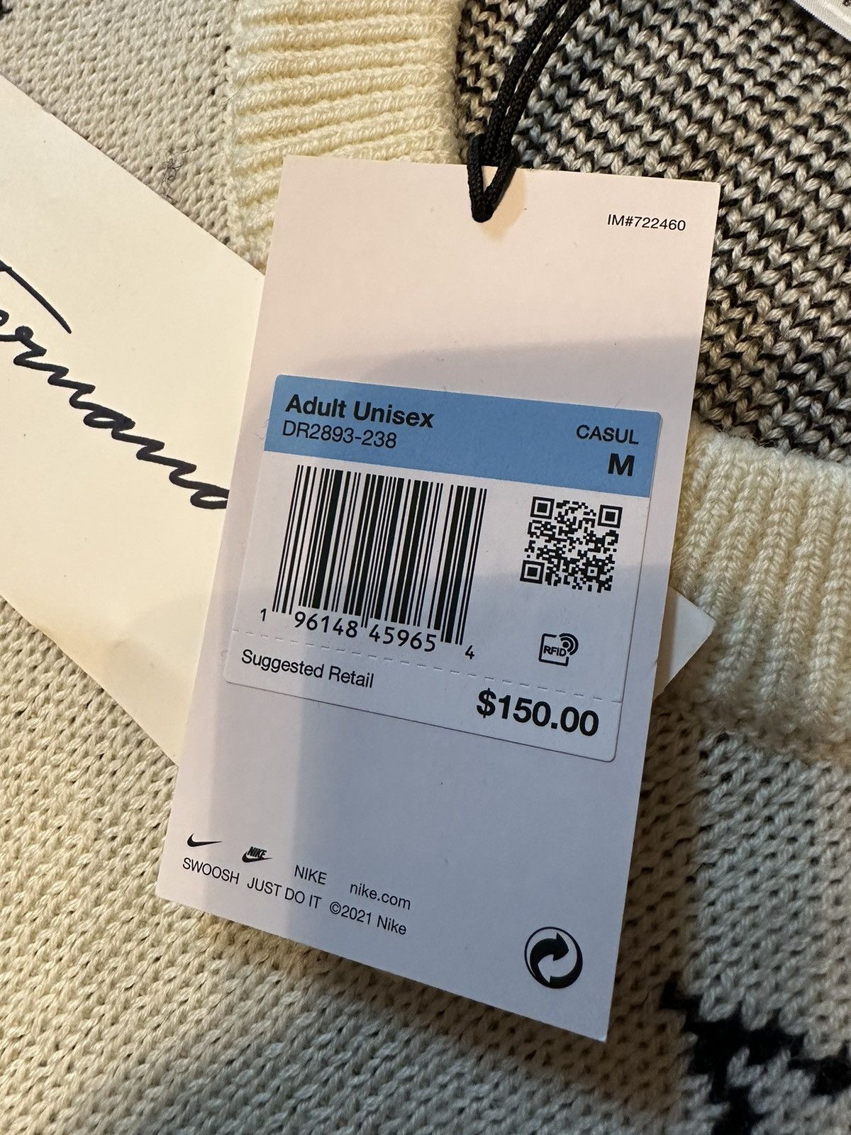 Nike × Stussy Nike x Stussy knit sweater natural Size US M / EU 48-50 / 2 - 6 Thumbnail
