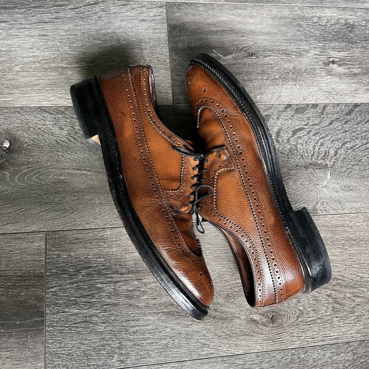 Bostonian Vintage 1980s Bostonian Longwing Wingtip Leather Loafers USA Size US 9.5 / EU 42-43 - 2 Thumbnail